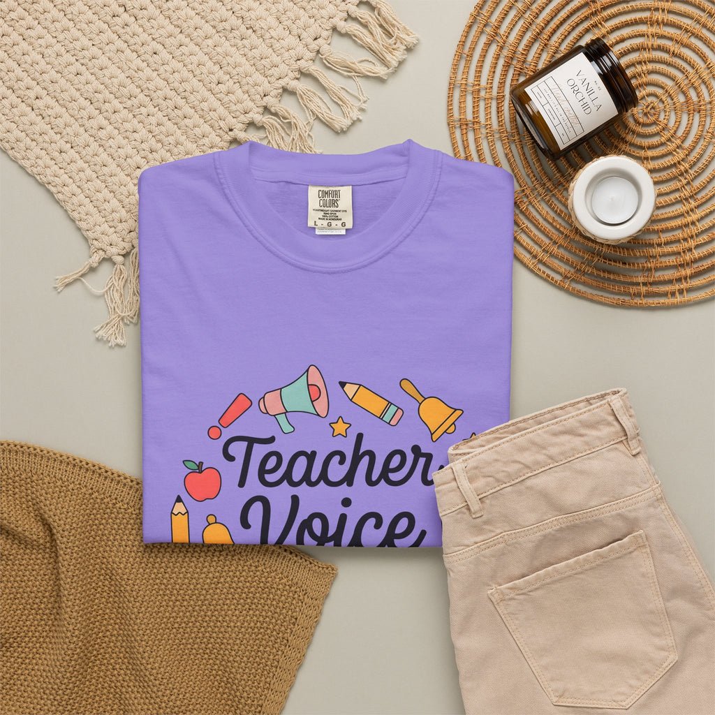 School Supplies Teacher Learning Gift Hand Drawn Stationery Educator Enthusiast T-Shirt