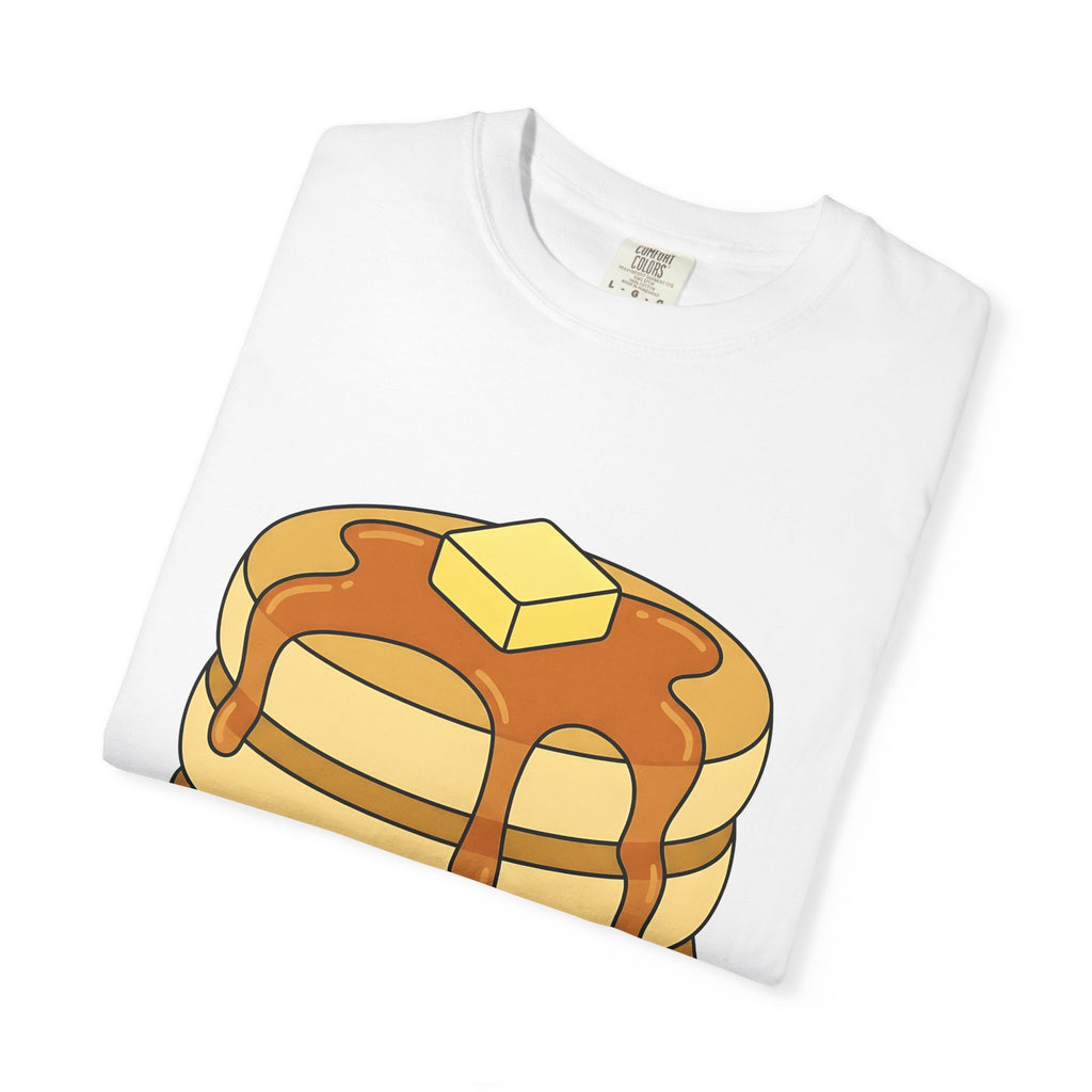 Flapjack Pile T-Shirt Desserts Brunch Gift Women Comic T-Shirt Granola Bar T-Shirt Pastry Fan Cartoon T-Shirt Breakfast Graphic Simple Honey T-Shirt