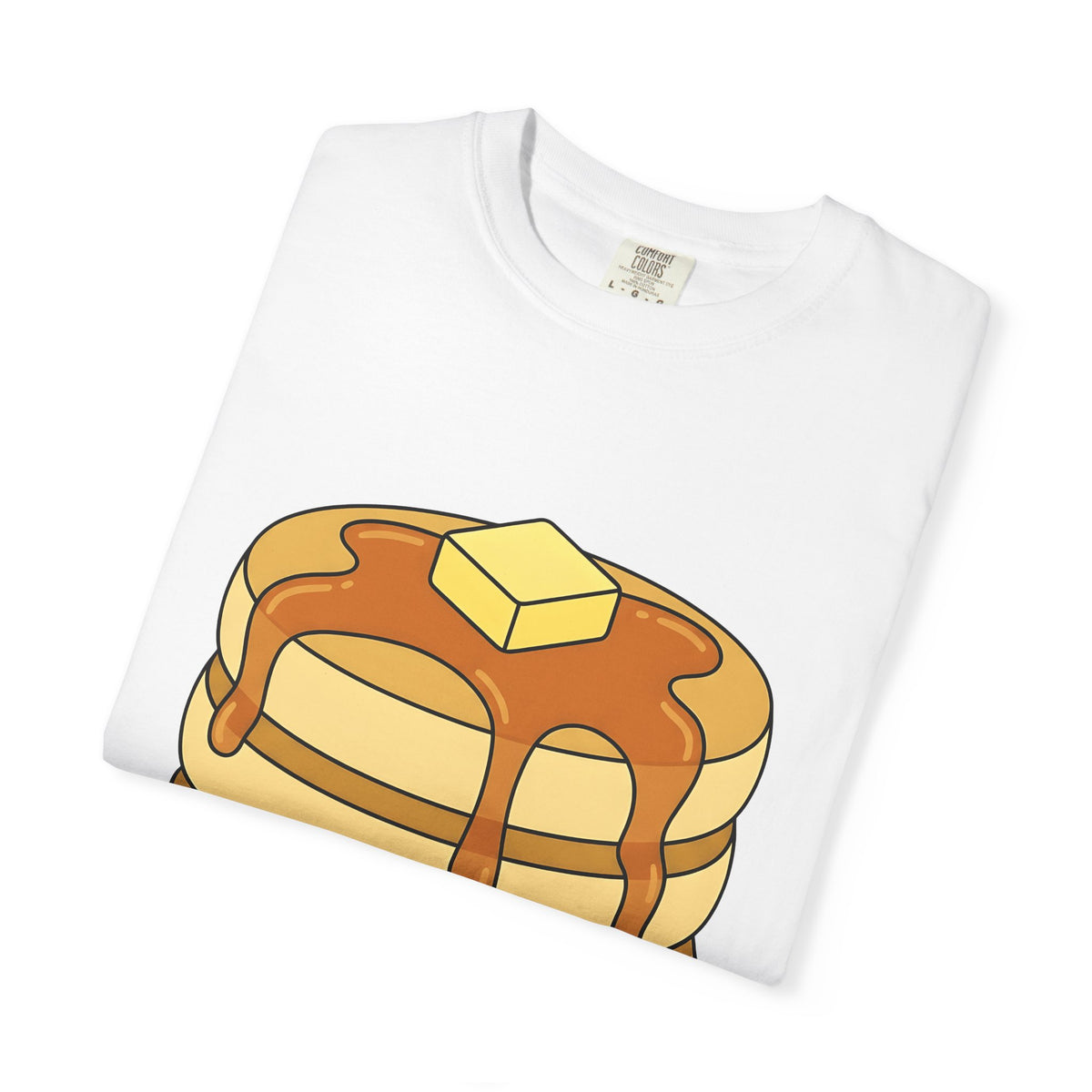 Flapjack Pile T-Shirt Desserts Brunch Gift Women Comic T-Shirt Granola Bar T-Shirt Pastry Fan Cartoon T-Shirt Breakfast Graphic Simple Honey T-Shirt