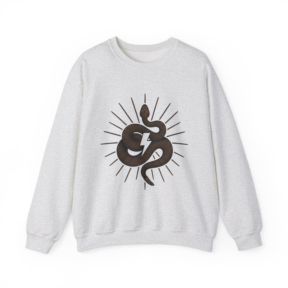 Snake Cowgirl Western Gift Boho Serpent Rodeo Fan Hippie Cowboy Vintage Lightning Bolt Sweatshirt