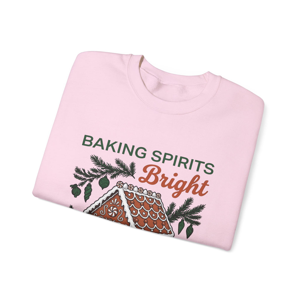 Gingerbread Cabin Sweatshirt Christmas Dessert Gift Women Cartoon Sweatshirt Gingerbread House Sweatshirt Xmas Fan Ginger Cartoon Sweatshirt Pastry Graphic
