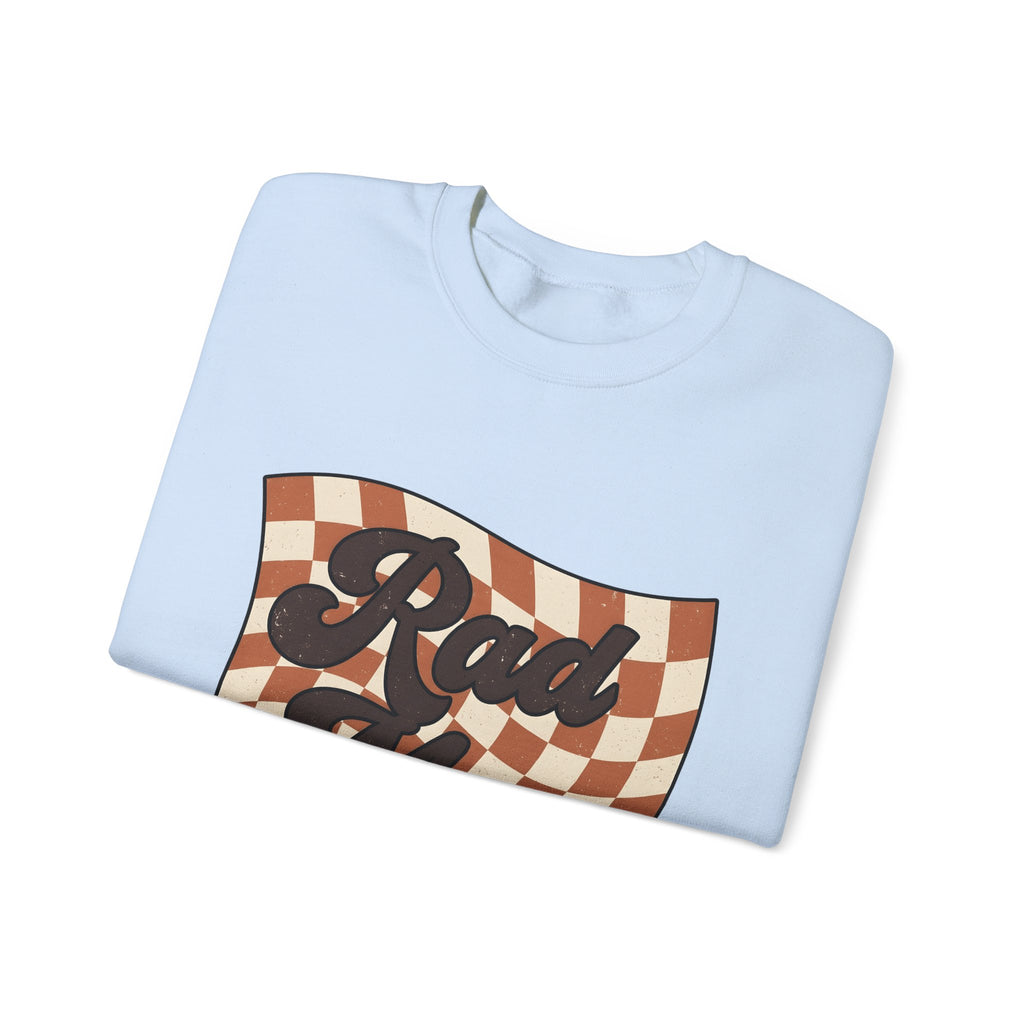 Checkered Flag Sweatshirt Moms Family Gift Women Retro Sweatshirt Racing Flag Sweatshirt Motherhood Fan Vintage Sweatshirt Sweatshirt Clan Graphic Vintage Wavy
