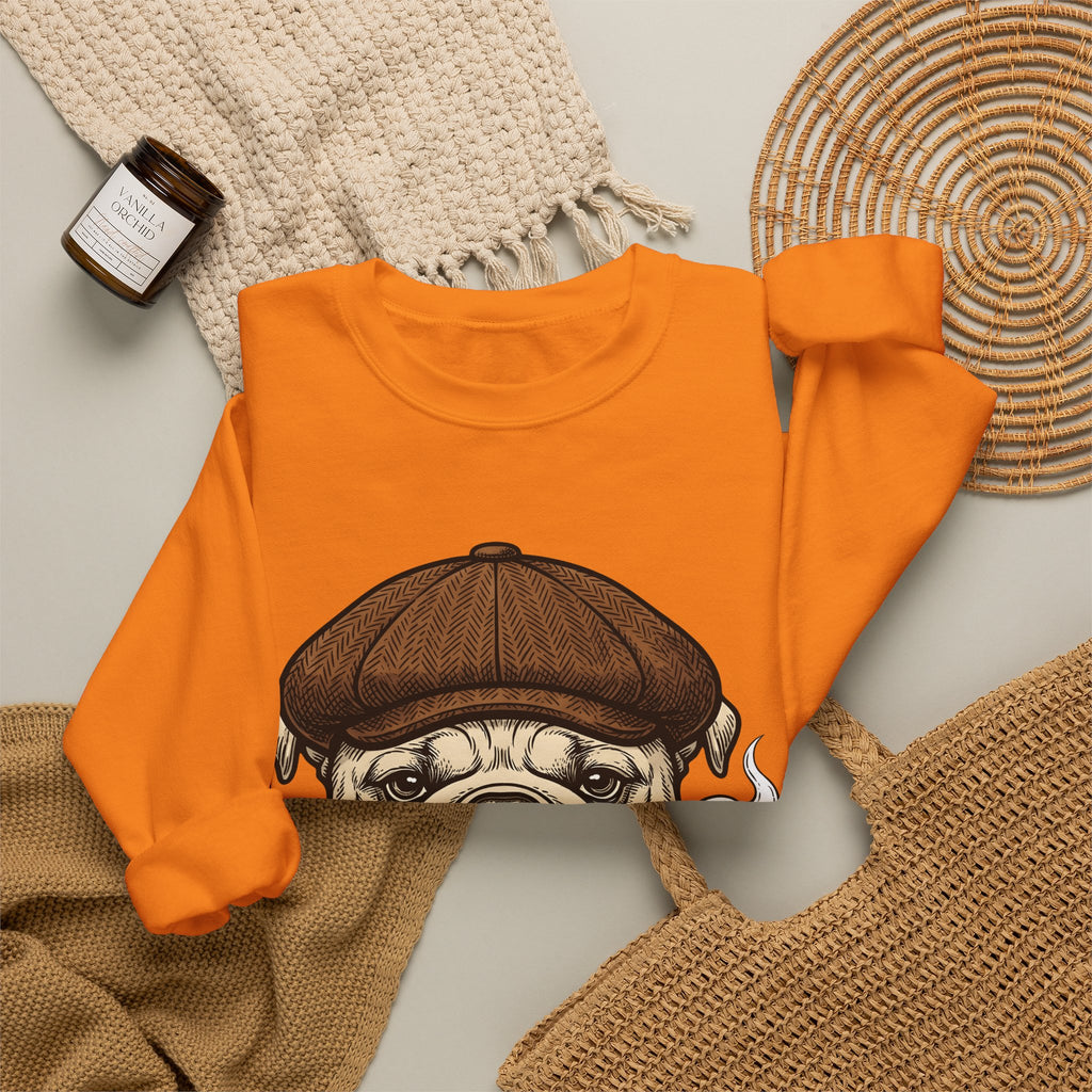 Bulldog Head Sweatshirt Dog Creatures Gift Women Old School Sweatshirt Bulldog Sweatshirt Dog Fan Bulldog Graphic Sweatshirt Vintage Illustration Animal
