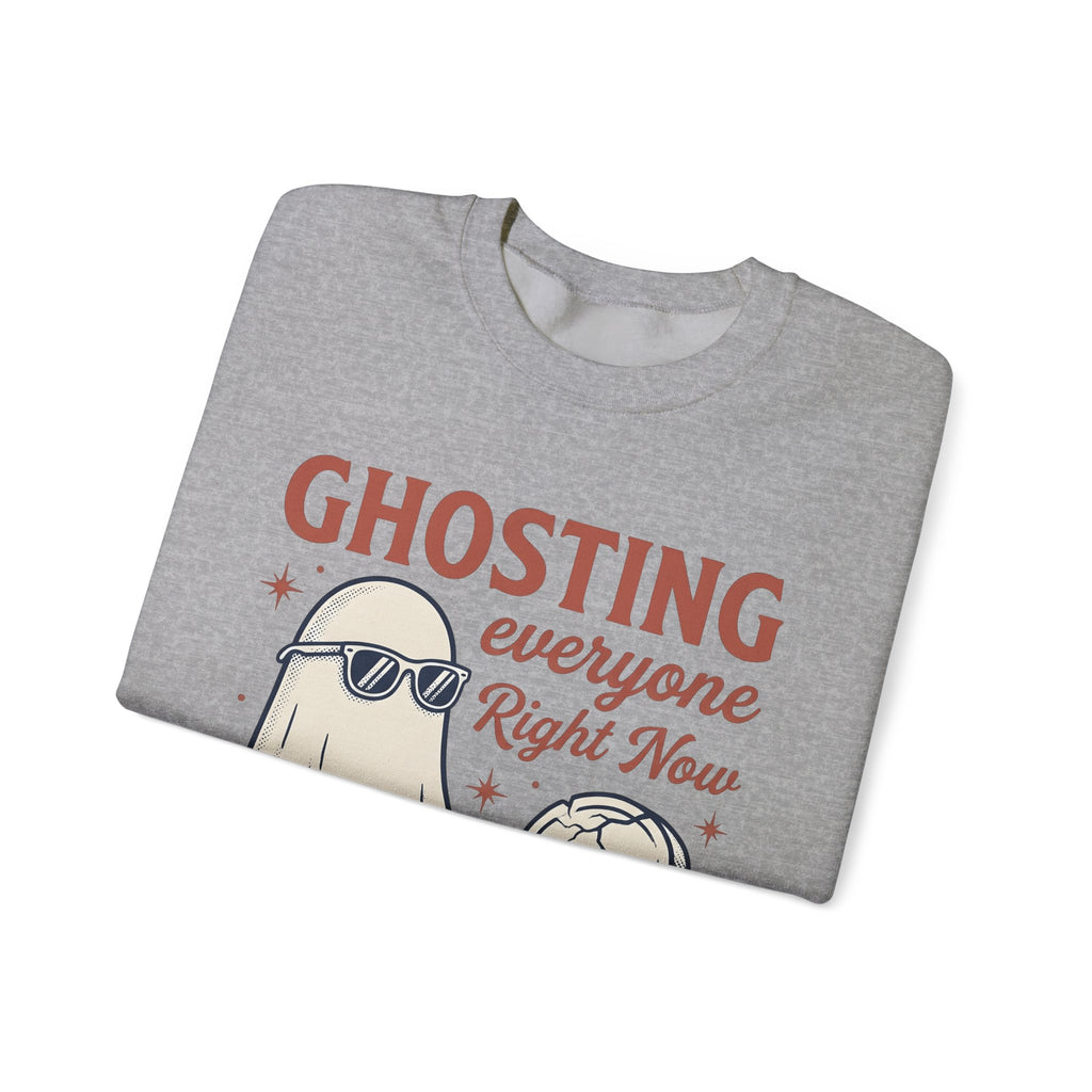 Apparition Eyewear Sweatshirt Halloween Fun Gift Women Rustic Sweatshirt Glasses Sweatshirt Horror Fan Spectacles Sweatshirt Amusement Graphic Traditional