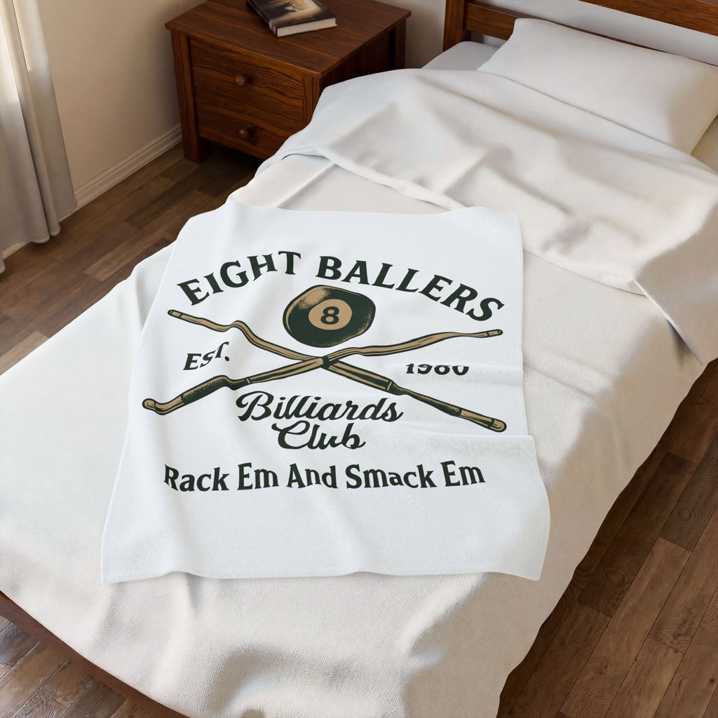 Eight Ball Blanket Billiards Bar Gift Women Vintage Blanket Magic Ball Blanket Pool Fan Distressed Blanket Pub Graphic Retro Pool Cues Blanket