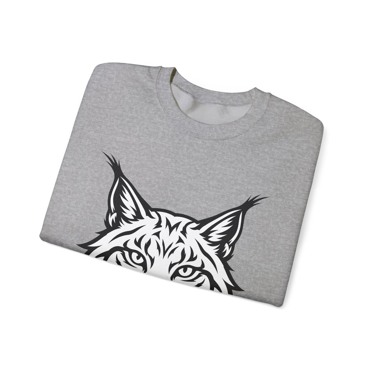 Lynx Head Sweatshirt Cat Wildlife Gift Women Bold Line Art Sweatshirt Bobcat Sweatshirt Cat Fan Line Art Sweatshirt Wildlife Graphic Tribal Wildcat Sweatshirt