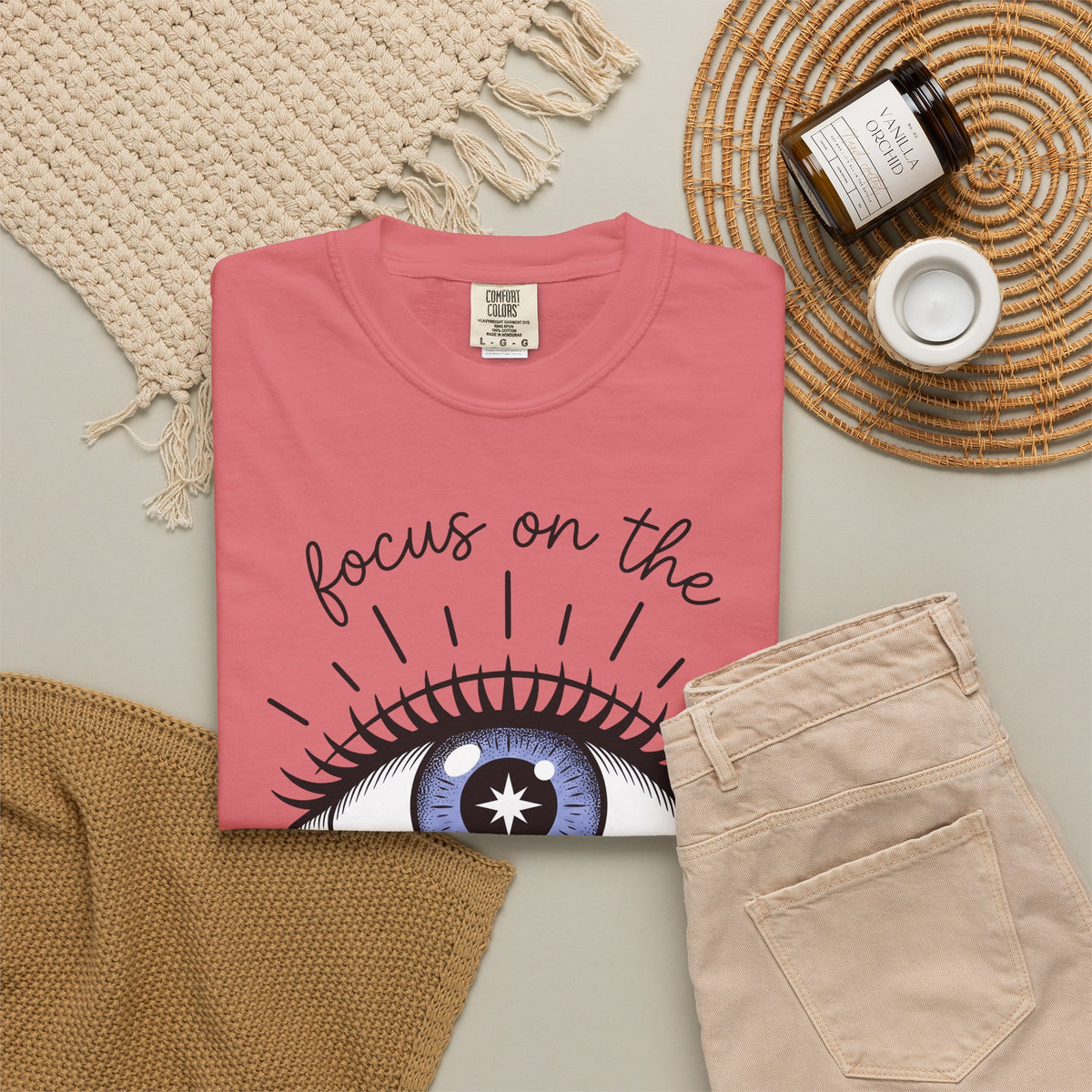 Enchanted Eye T-Shirt Boho Chic Mindfulness Gift Women Cartoon T-Shirt Mystic T-Shirt Hippie Fan Comix T-Shirt Meditation Graphic Sleek Glow T-Shirt