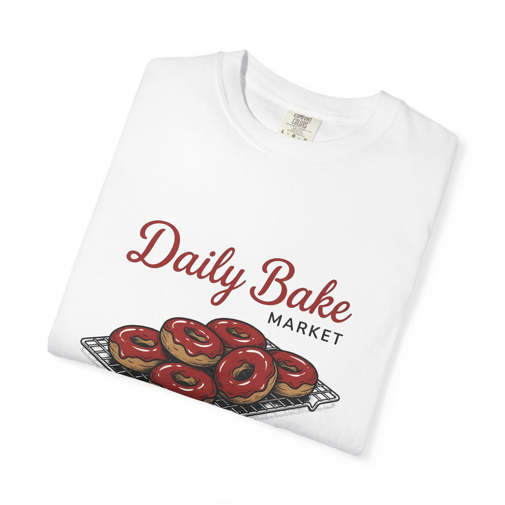 Doughnut Pile Desserts Pastry Gift Retro Donut Sweets Fan Vintage Bakery Sketch Wire Rack T-Shirt