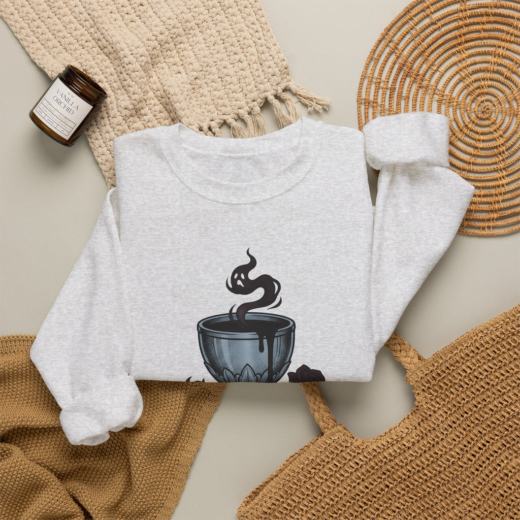 Chalice Roses Sweatshirt Nurses Therapy Gift Women Dark Sweatshirt Goblet Sweatshirt Nurse Enthusiast Gothic Sweatshirt Counseling Graphic Antique Spirit