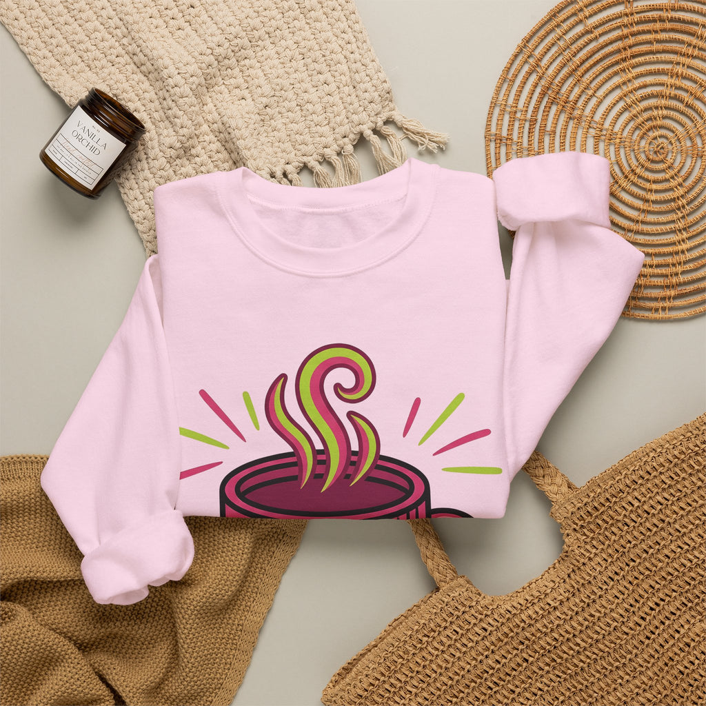 Coffee Cup Sweatshirt Coffee Brunch Gift Women Vintage Sweatshirt Sweatshirt Sweatshirt Coffee Fan Coffee Cup Sweatshirt Breakfast Graphic Comic Star Shape Sweatshirt