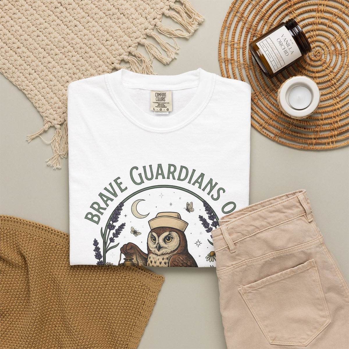 Nursing Owl T-Shirt Nurses Gratitude Gift Women Retro T-Shirt Owl T-Shirt Nurse Enthusiast Vintage T-Shirt Appreciation Graphic Sketch Torch T-Shirt