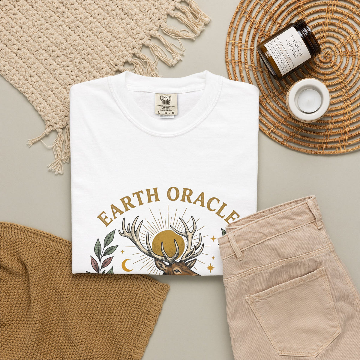 Stag Sunrise T-Shirt Boho Chic Outdoors Gift Women Tribal T-Shirt Deer T-Shirt Bohemian Fan Primitive T-Shirt Wilderness Graphic Retro Toadstools