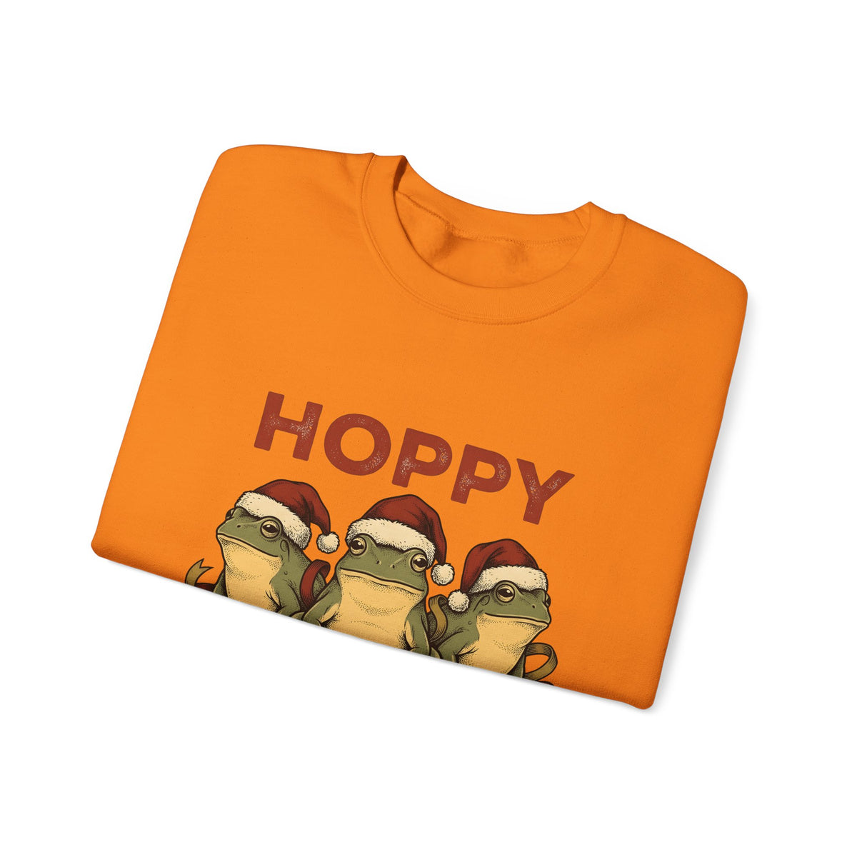 Frog Holiday Hats Christmas Wildlife Gift Cartoon Toad Xmas Fan Toad Animal Line Sash Sweatshirt