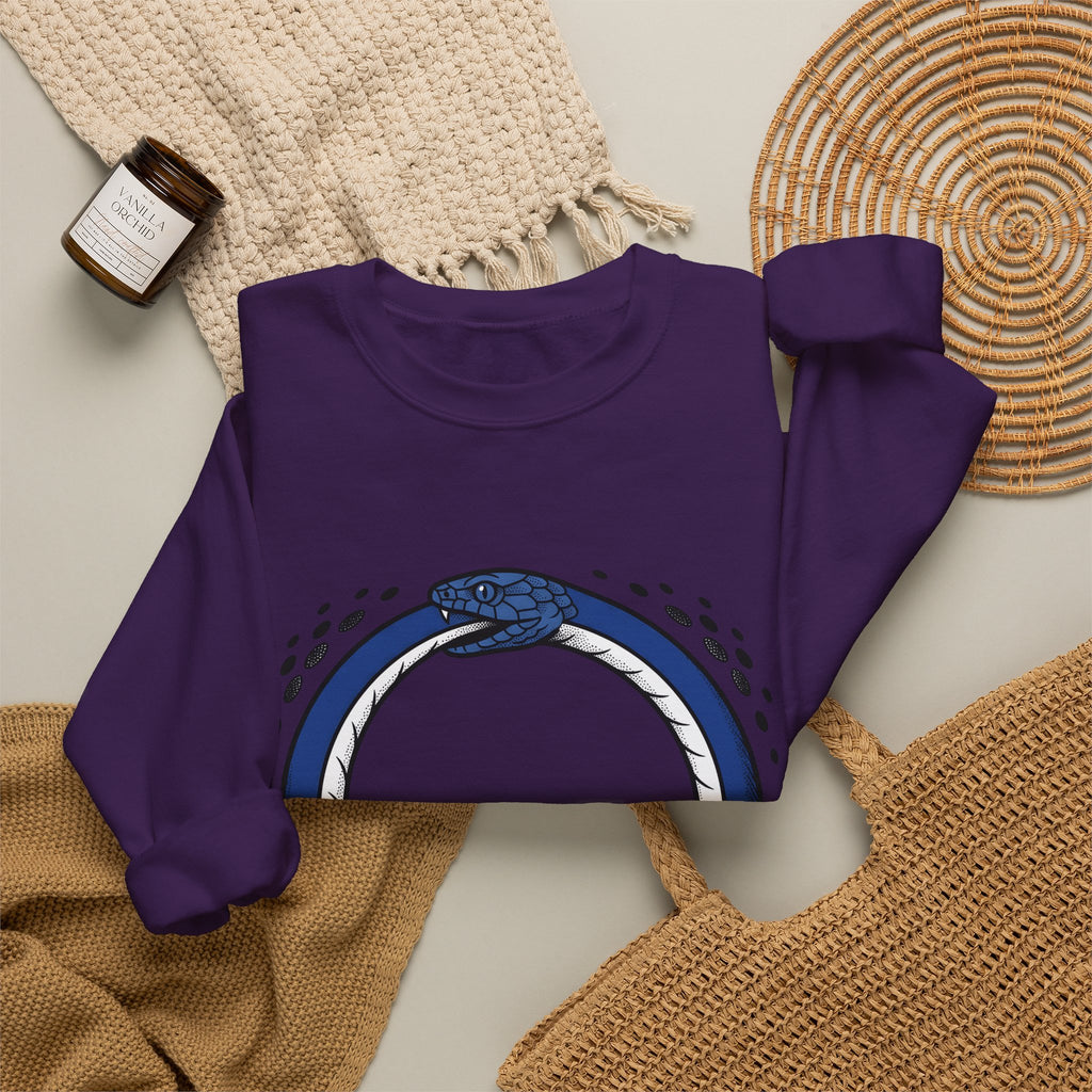Ouroboros Snake Boho Chic Mystical Gift Bold Snake Bohemian Fan Occult Vintage Sweatshirt