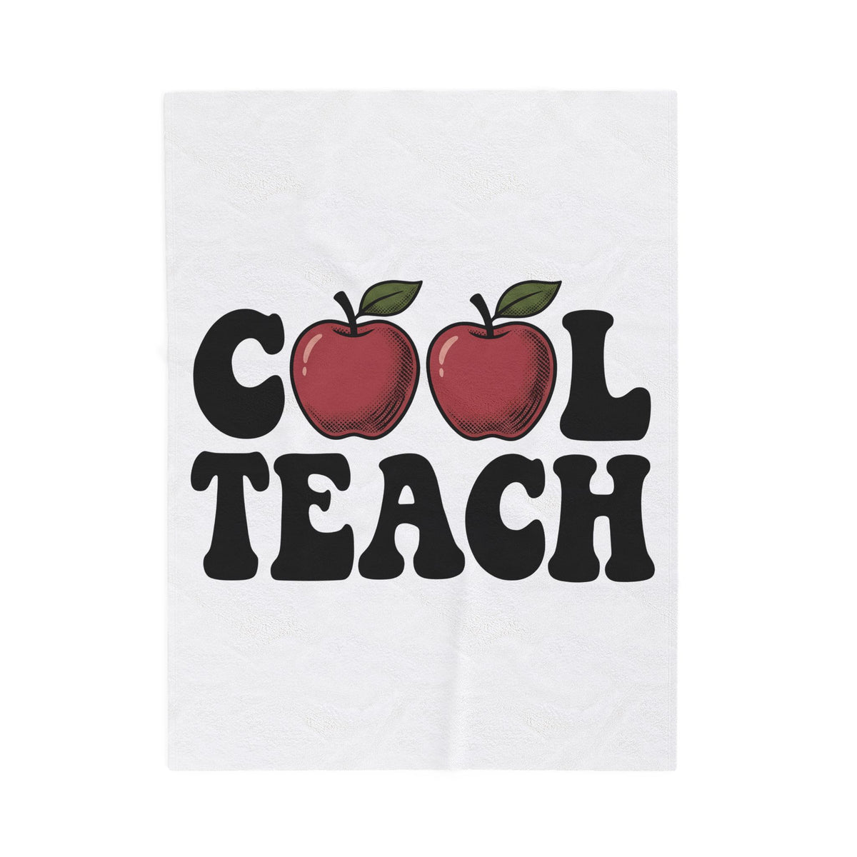 Apple Illustration Blanket Teacher Gratitude Gift Women Retro Blanket Fruit Blanket Educator Enthusiast Vintage Blanket Appreciation Graphic