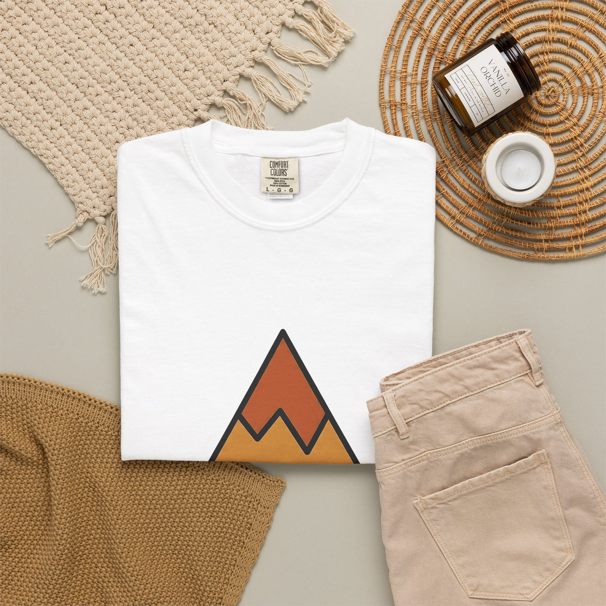 Mountain Nature Outdoors Gift Minimalist Peak Wilderness Enthusiast Simple Adventure T-Shirt