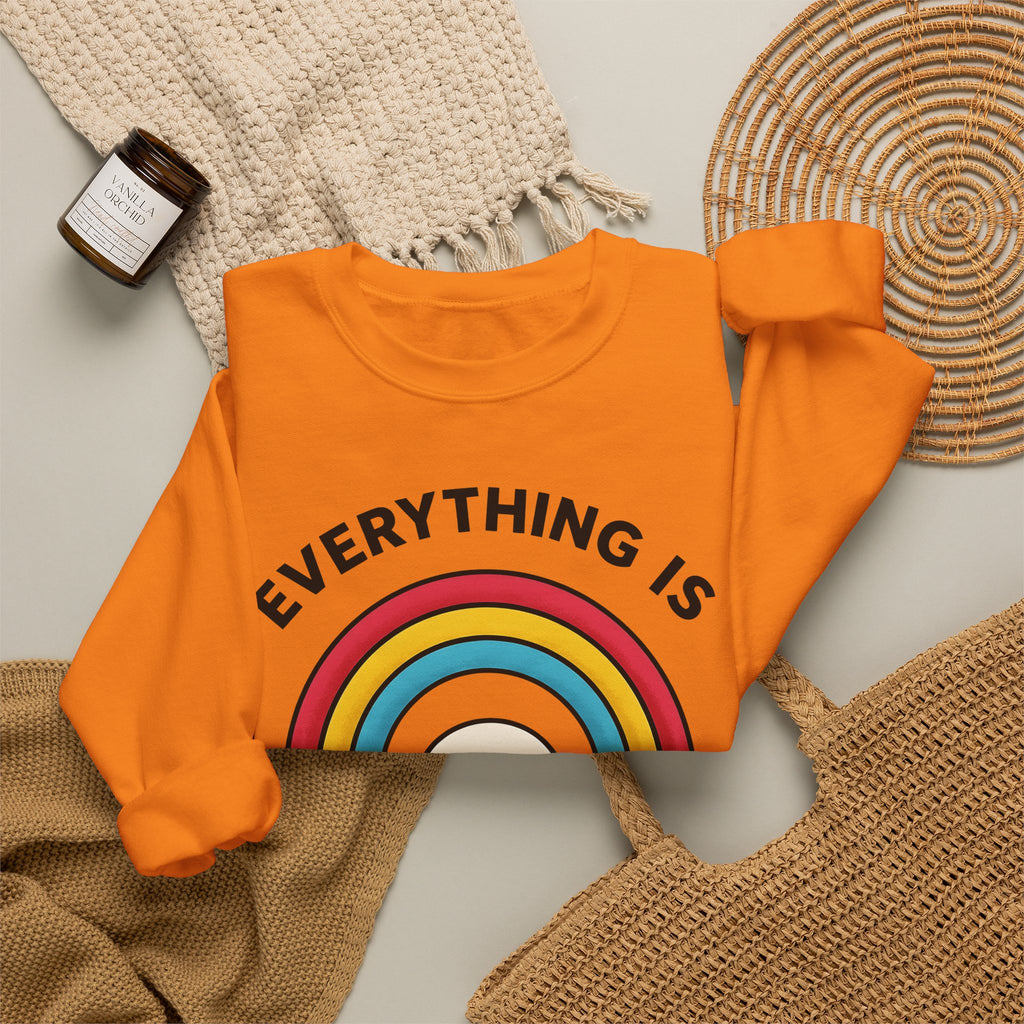 Rainbow Cloud Sweatshirt Funny Sarcasm Gift Women Bold Graphic Sweatshirt Colorful Sweatshirt Humor Fan Graphic Design Sarcastic Graphic Retro Humor Sweatshirt