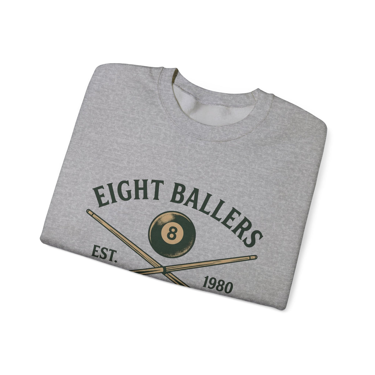 Eight Ball Sweatshirt Billiards Bar Gift Women Vintage Sweatshirt Magic Ball Sweatshirt Pool Fan Distressed Sweatshirt Pub Graphic Retro Pool Cues Sweatshirt