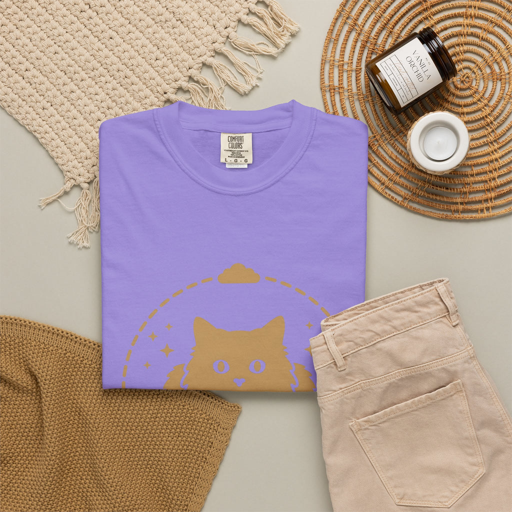Soft Cat Cat Pet Gift Simple Kitten Cat Fan Minimalist Animal Contemporary Sparkles T-Shirt