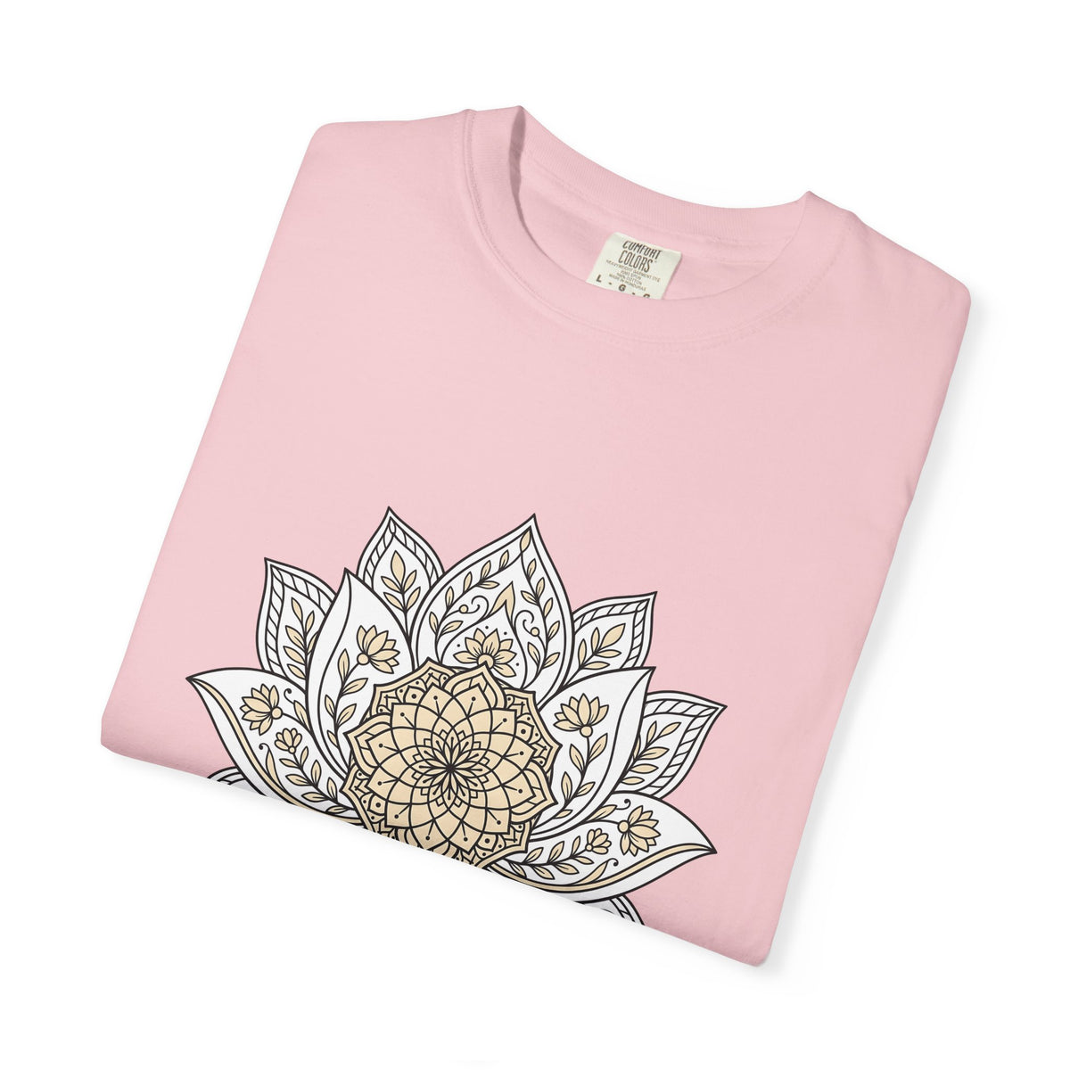 Mandala Bloom T-Shirt Boho Chic Mindfulness Gift Women Folk T-Shirt Flower T-Shirt Bohemian Enthusiast Tribal T-Shirt Meditation Graphic Clean
