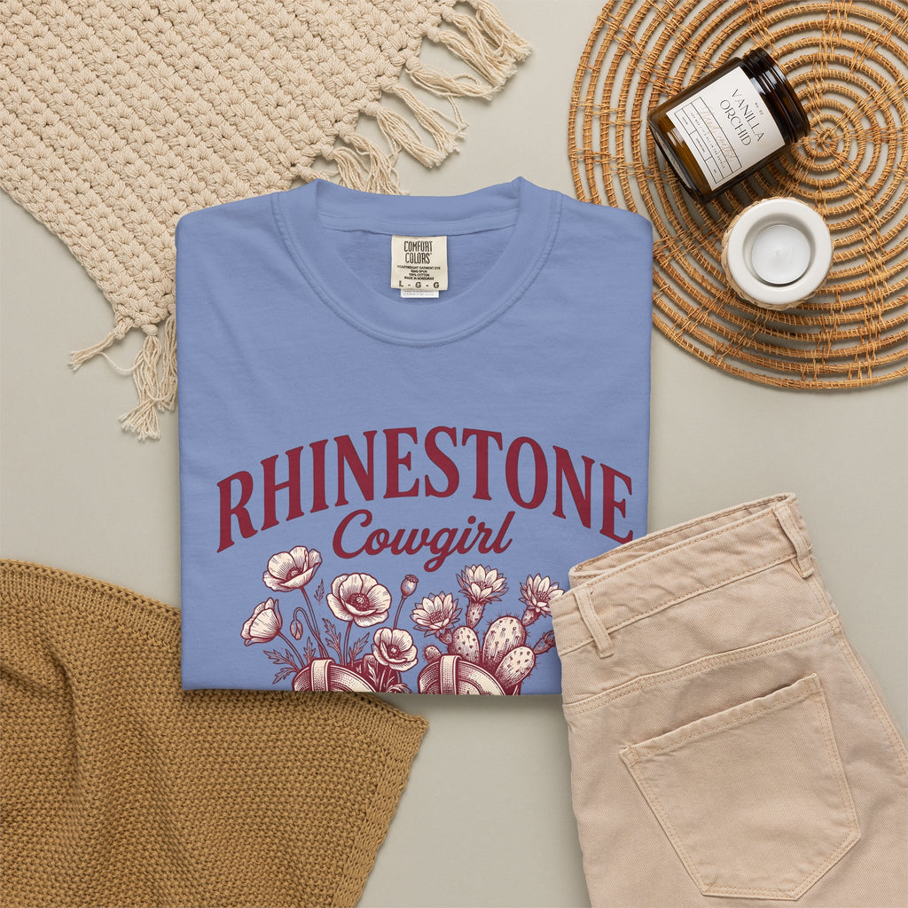 Western Boots Cowgirl Cowboy Gift Retro Cowboy Boots Rodeo Fan Cowboy Boot Vintage Sketch T-Shirt