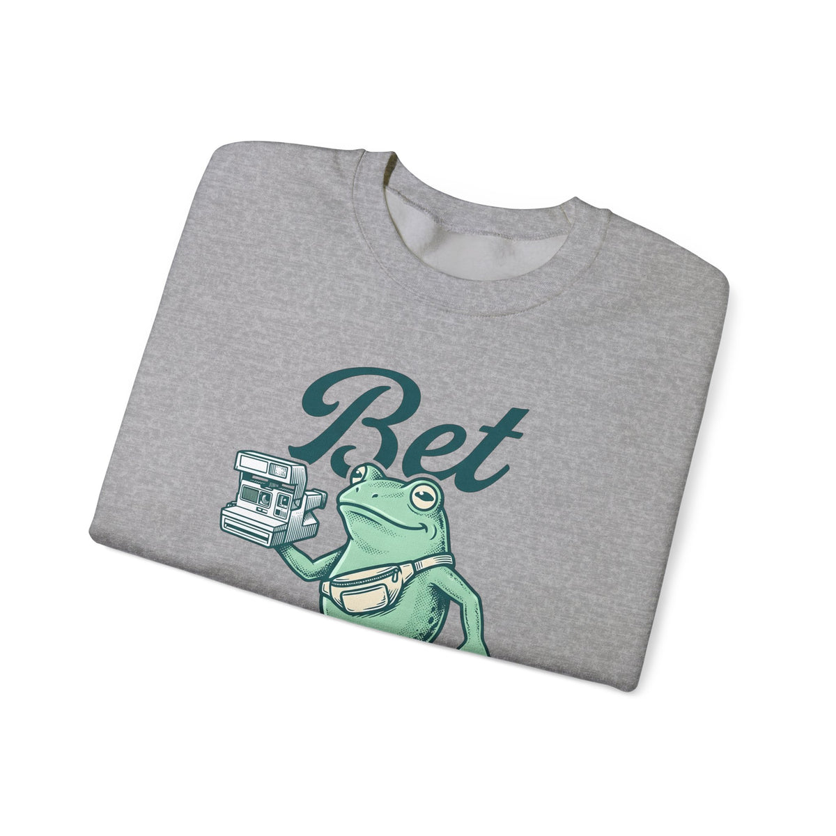 Frog Photo Sweatshirt Funny Wildlife Gift Women Retro Sweatshirt Toad Sweatshirt Humor Fan Vintage Sweatshirt Animal Graphic Sketch Waist Sweatshirt Sweatshirt