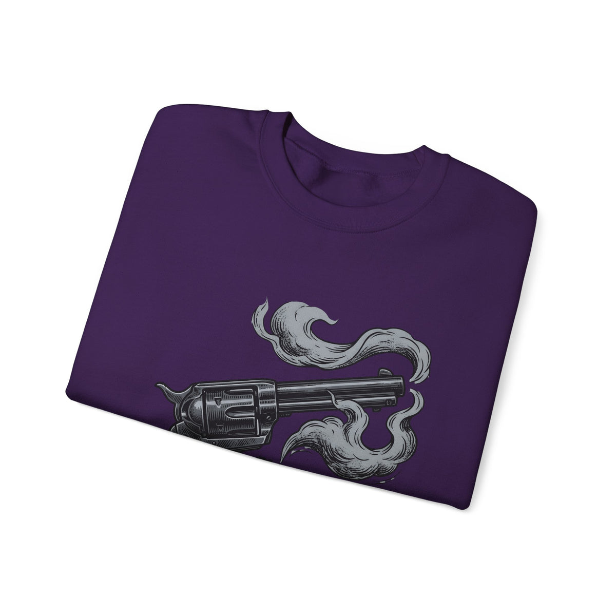 Revolver Gun Sweatshirt Cowgirl Western Gift Women Vintage Sweatshirt Handgun Sweatshirt Rodeo Fan Retro Sweatshirt Cowboy Graphic Hand Drawn Smoke Sweatshirt