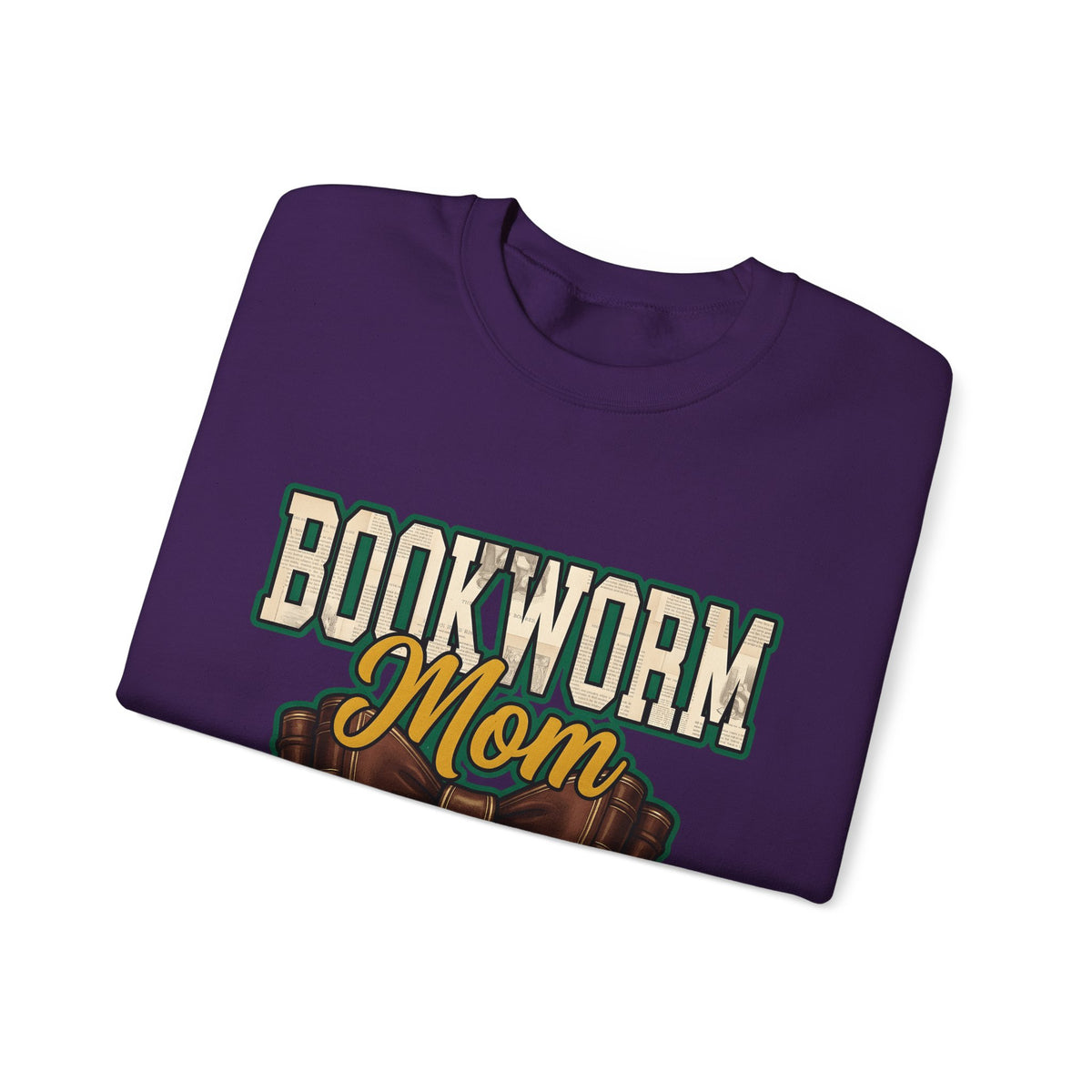 Book Bow Sweatshirt Moms Reading Gift Women Bold Graphic Sweatshirt Bookmark Sweatshirt Mother Fan Graphic Design Book Illustration Retro Stacked Books