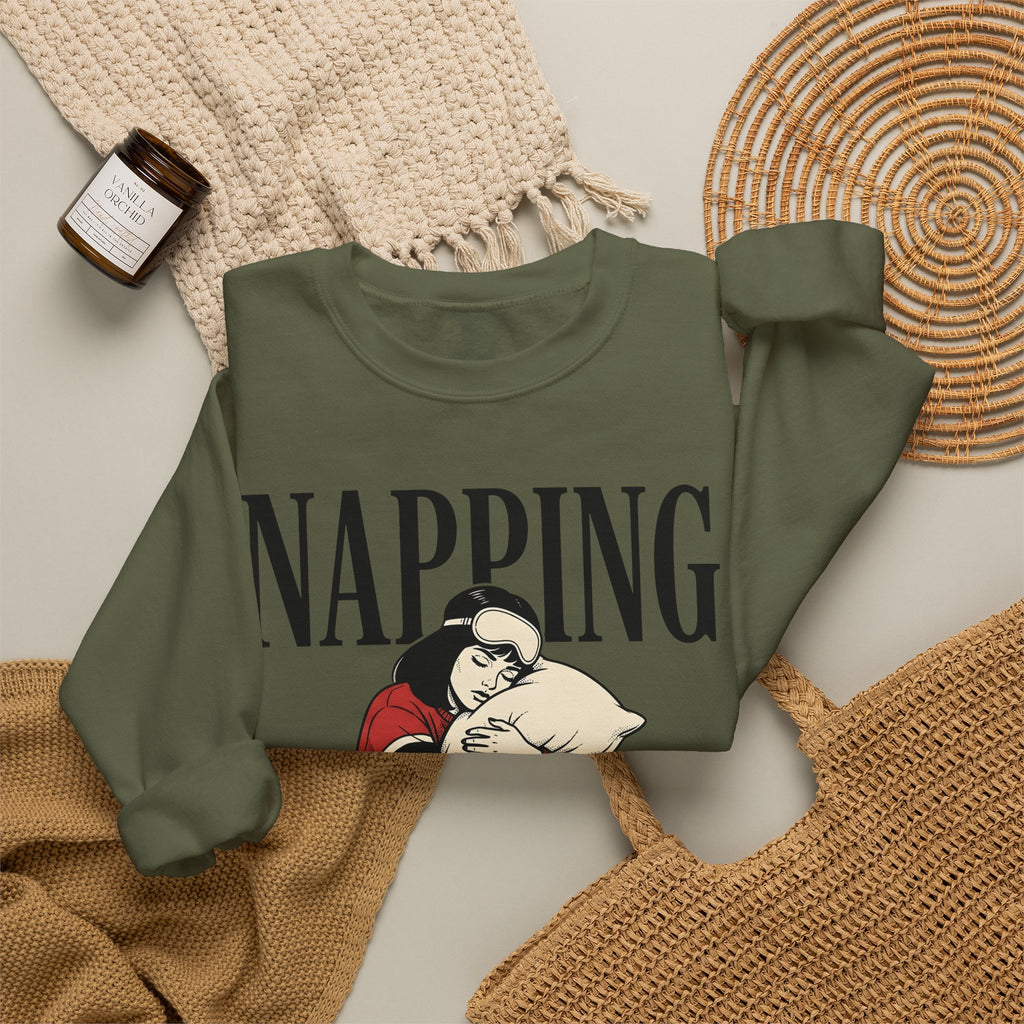 Girl Sweatshirt Sweatshirt Funny Sleep Gift Women Comic Sweatshirt Plushie Sweatshirt Humor Fan Cartoon Sweatshirt Slumber Graphic Retro Alarm Clock Sweatshirt