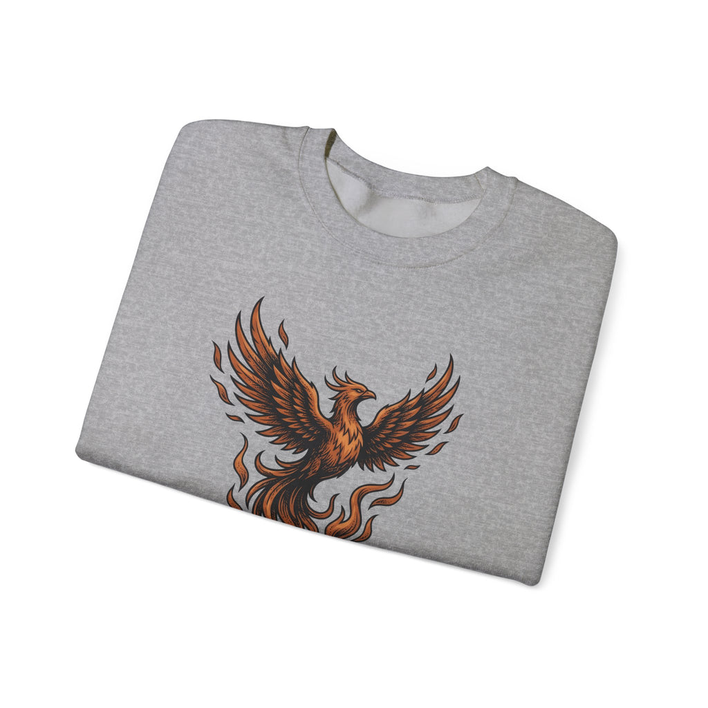 Phoenix Coffee Cup Sweatshirt Coffee Fantasy Gift Women Tattoo Sweatshirt Coffee Sweatshirt Sweatshirt Coffee Fan Ink Sweatshirt Mythical Graphic Vintage Flames