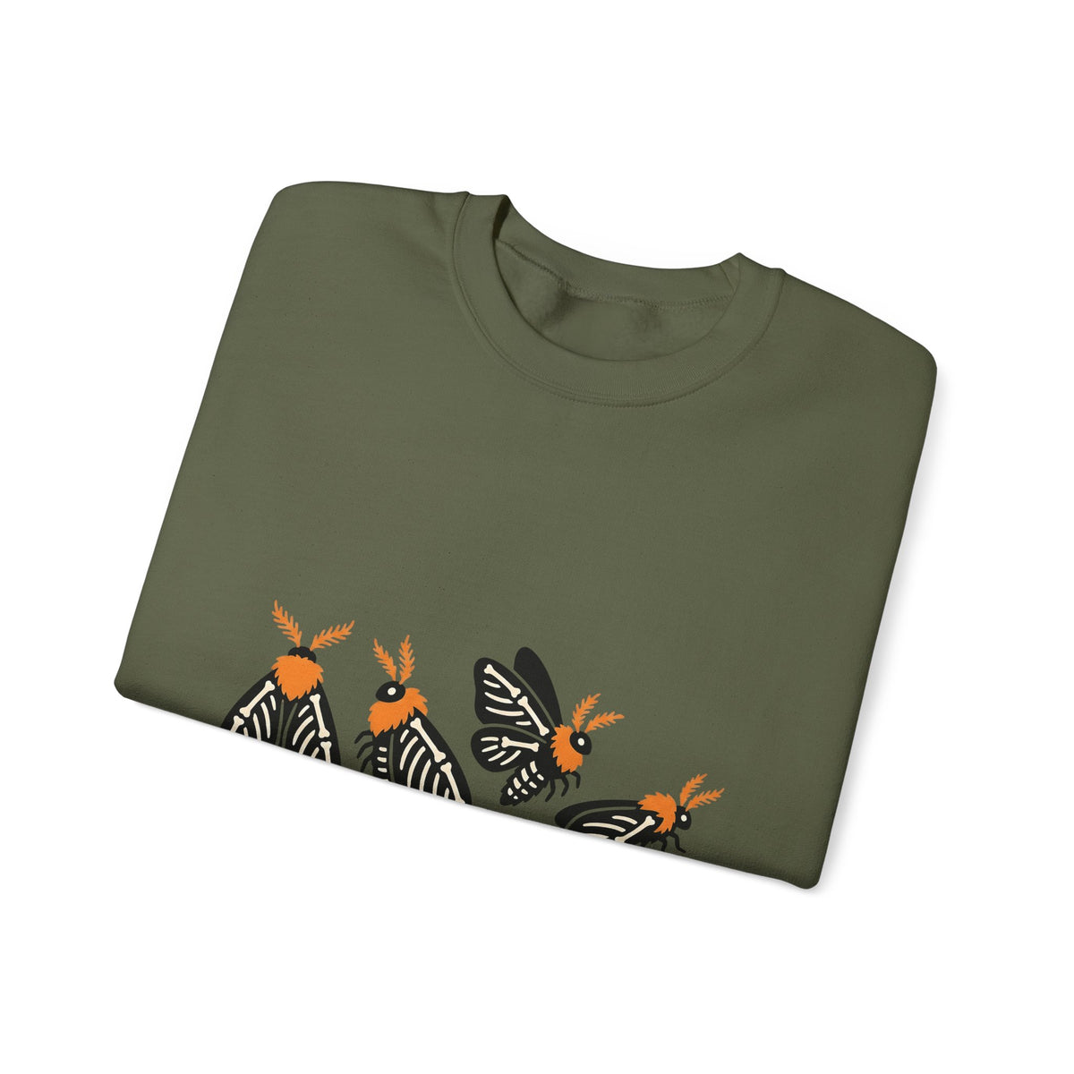 Skeleton Butterfly Sweatshirt Halloween Critter Gift Women Pop Art Sweatshirt Butterfly Sweatshirt Spooky Fan Retro Sweatshirt Creature Graphic Cartoon Amber