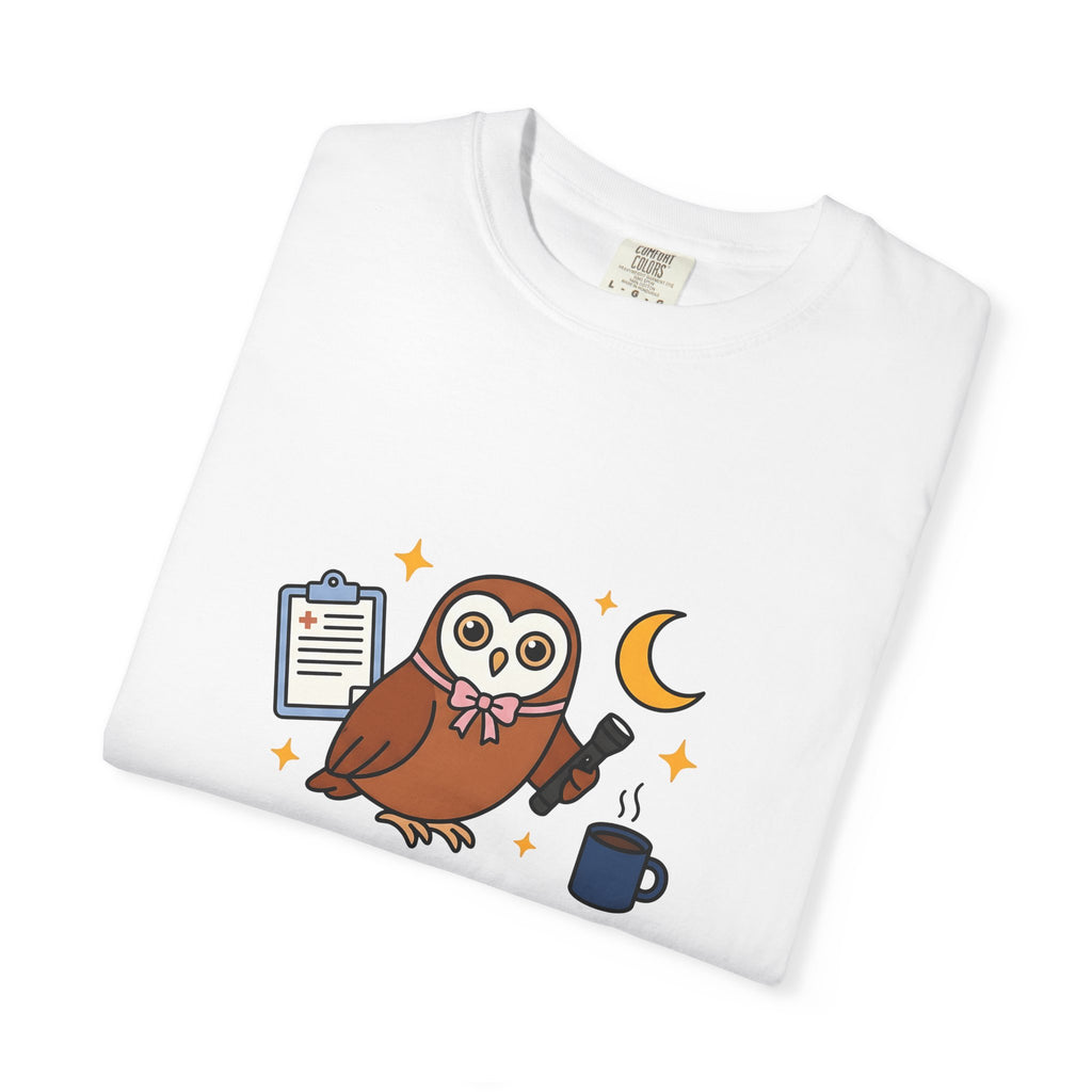 Owl Nurses Espresso Gift Comic Owl T-Shirt