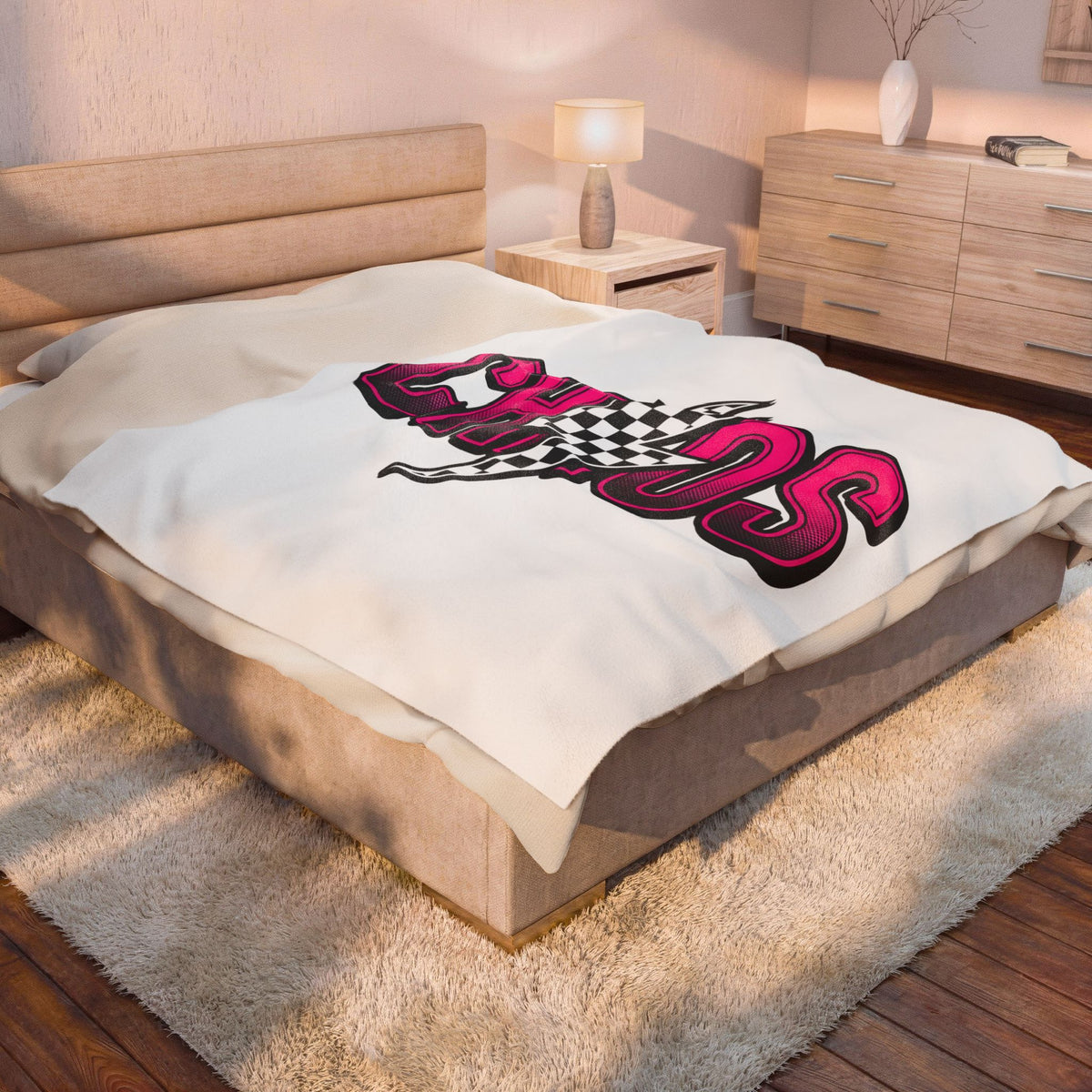 Thunderbolt Blanket Mom Fun Gift Women Heavy Blanket Lightning Blanket Mother Fan Brutal Blanket Humorous Graphic Old School Tartan Blanket