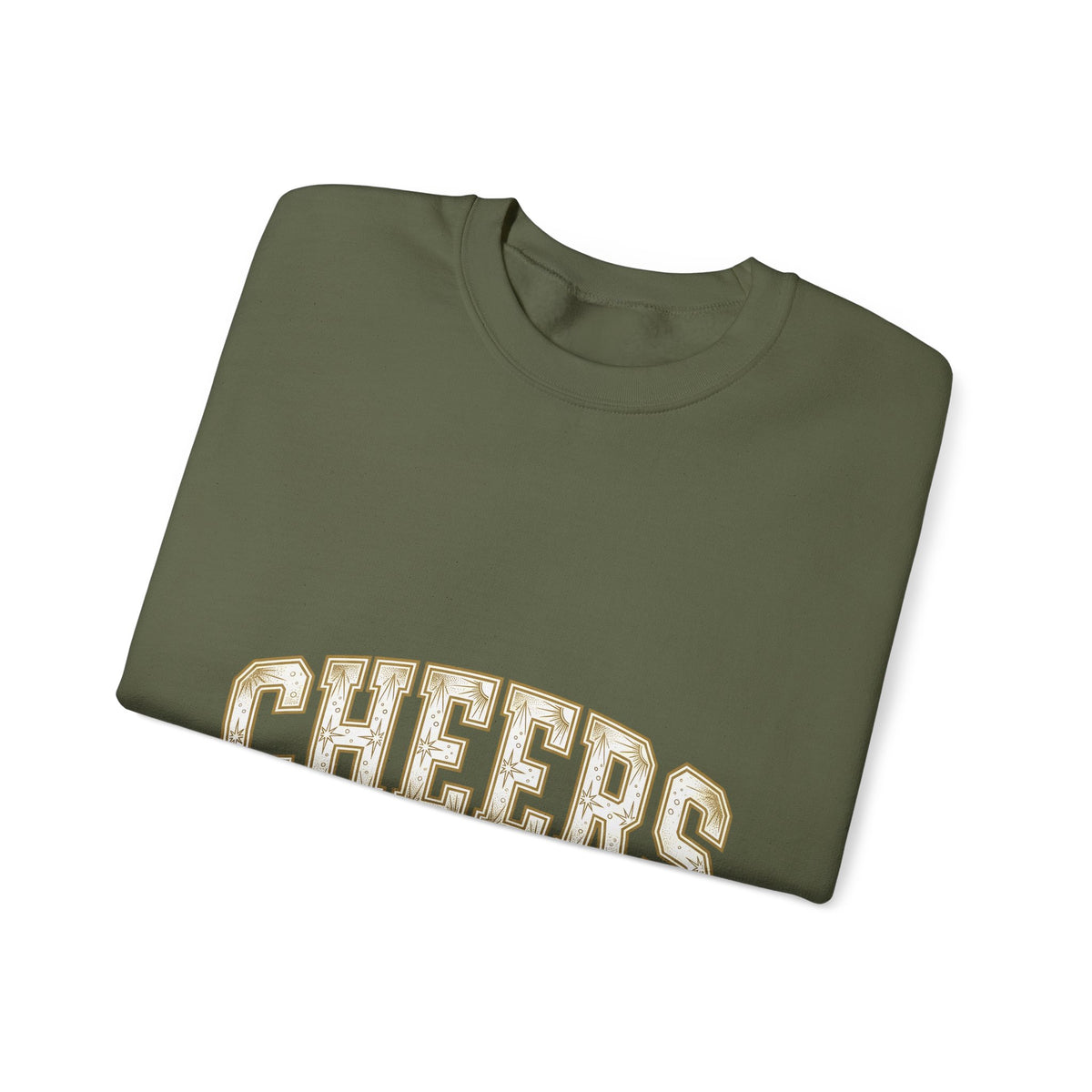 Festive Lettering Holiday Gathering Gift Cheerful Typography Christmas Fan Hand Lettering Party Sweatshirt