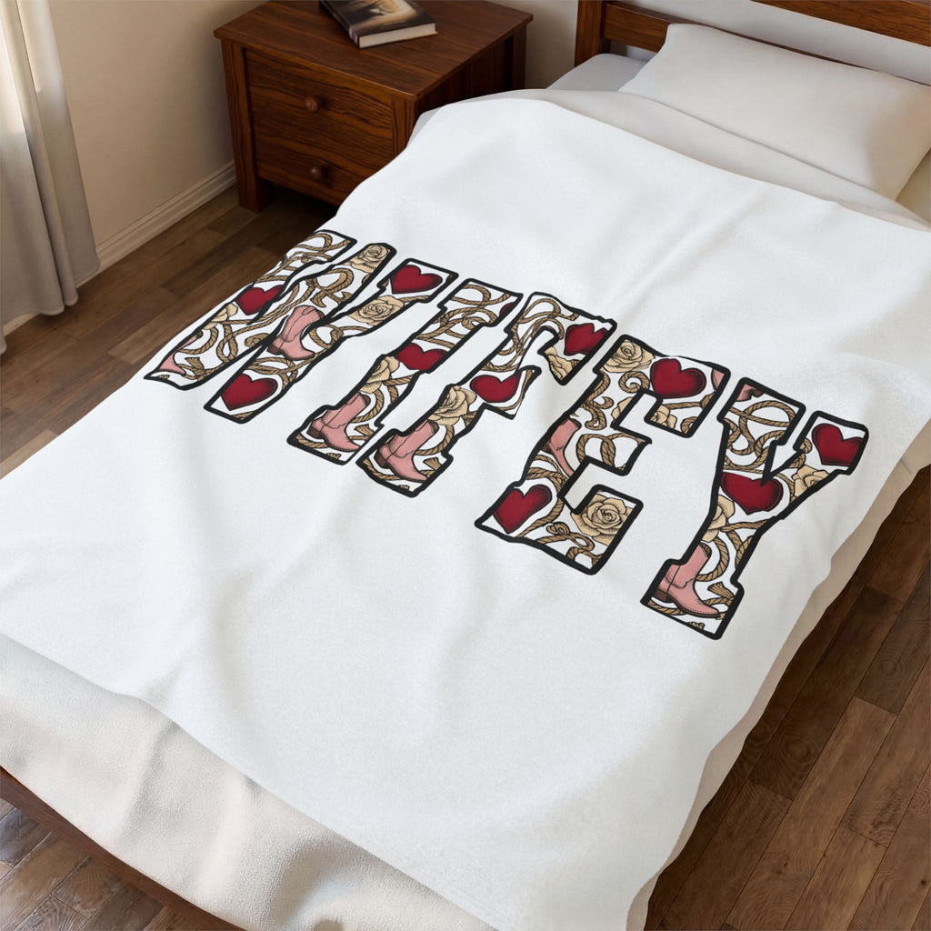 Heart Design Blanket Wife Valentines Gift Women Graphic Blanket Heart Blanket Spouse Fan Artistic Blanket Love Graphic Heart Classic Rose Bloom
