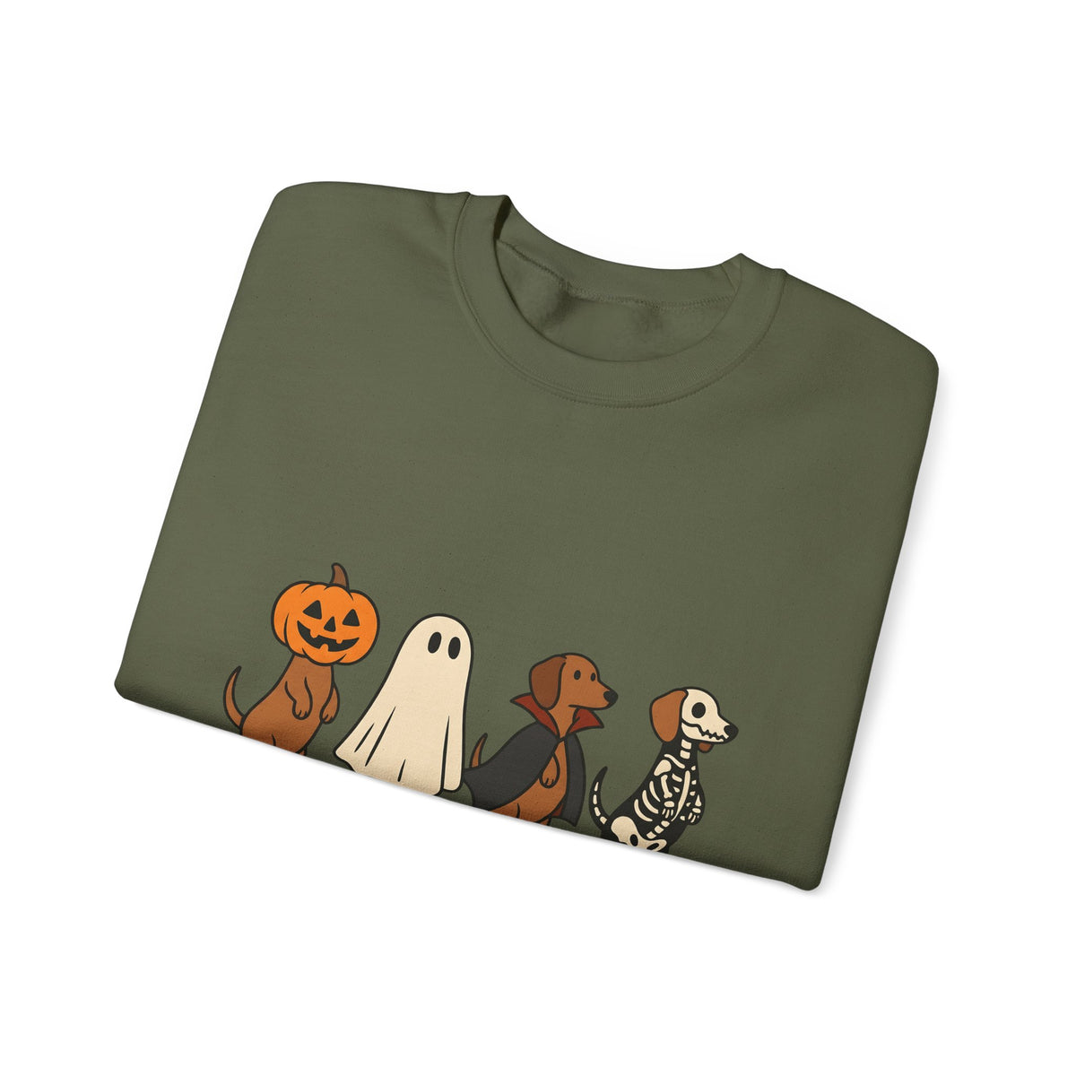 Sausage Dog Costumes Sweatshirt Halloween Animals Gift Women Animated Sweatshirt Dachshund Sweatshirt Halloween Fan Cartoon Sweatshirt Pet Graphic Doodle