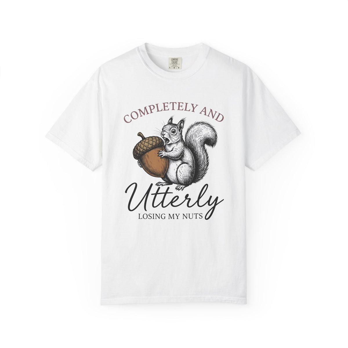 Chipmunk Nut T-Shirt Funny Pet Gift Women Sketch T-Shirt Acorn T-Shirt Humor Fan Squirrel Graphic Retro Comedy T-Shirt
