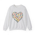Heart Egg Sweatshirt Easter Festivity Gift Women Hand Drawn Sweatshirt Easter Egg Sweatshirt Easter Fan Hand Drawn Sweatshirt Celebration Graphic Classic