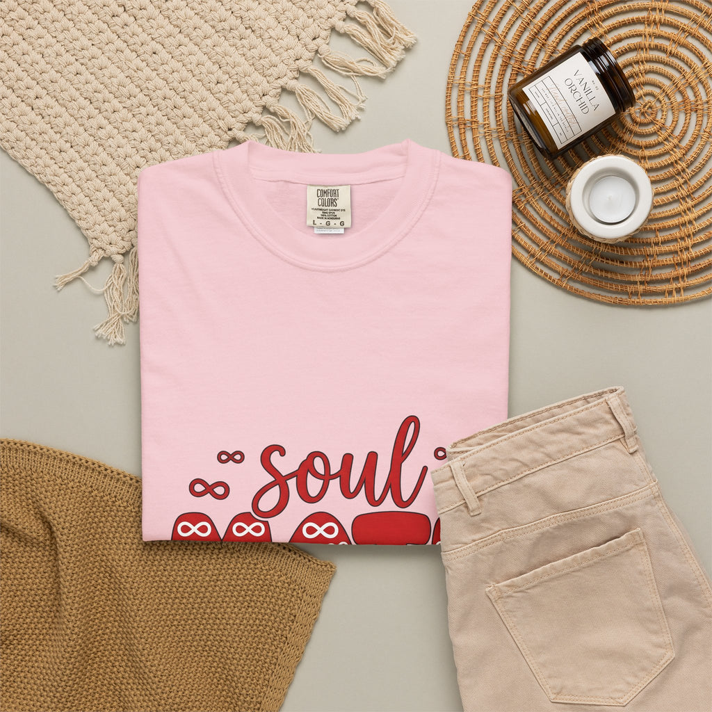 Soulmate Phrase T-Shirt St. Valentine's Day Pairs Gift Women Cute T-Shirt Soulmate T-Shirt Valentine Fan Adorable T-Shirt Couples Graphic Clean