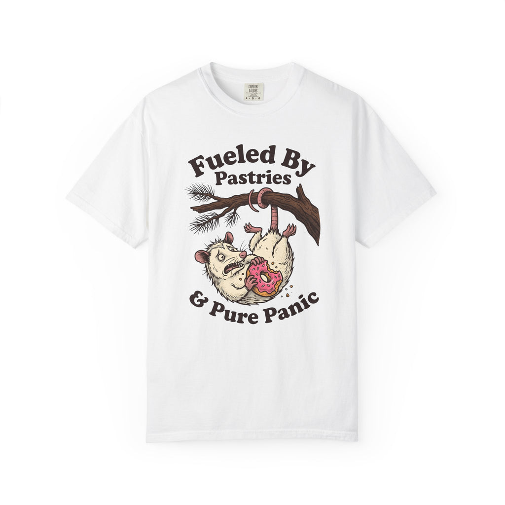 Possum Pastry T-Shirt Desserts Joke Gift Women Animation T-Shirt Pastry T-Shirt Dessert Fan Cartoon T-Shirt Pun Graphic Classic Branch T-Shirt