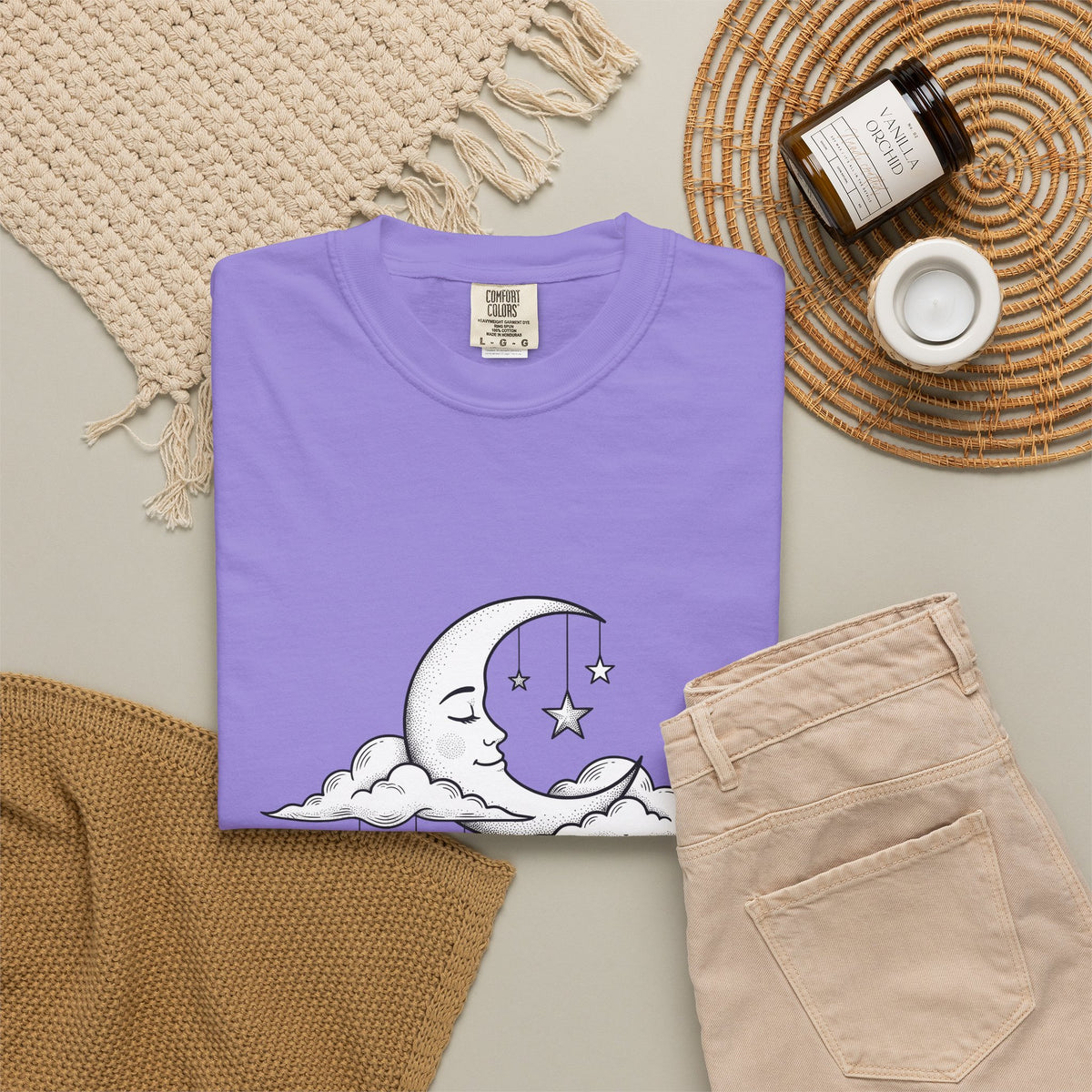 Crescent Moon T-Shirt Nurses Career Gift Women Line Art T-Shirt Lunar T-Shirt Nurse Enthusiast Minimalist T-Shirt Professional Graphic Clean