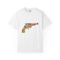 Floral Pistol T-Shirt Cowgirl Western Gift Women Boho T-Shirt Gun T-Shirt Rodeo Fan Hippie T-Shirt Country Graphic Minimal Wildflowers T-Shirt