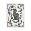 Star Cat Blanket Boho Chic Horoscope Gift Women Retro Blanket Kitty Blanket Bohemian Fan Vintage Blanket Zodiac Graphic Hand Drawn Greenery Blanket