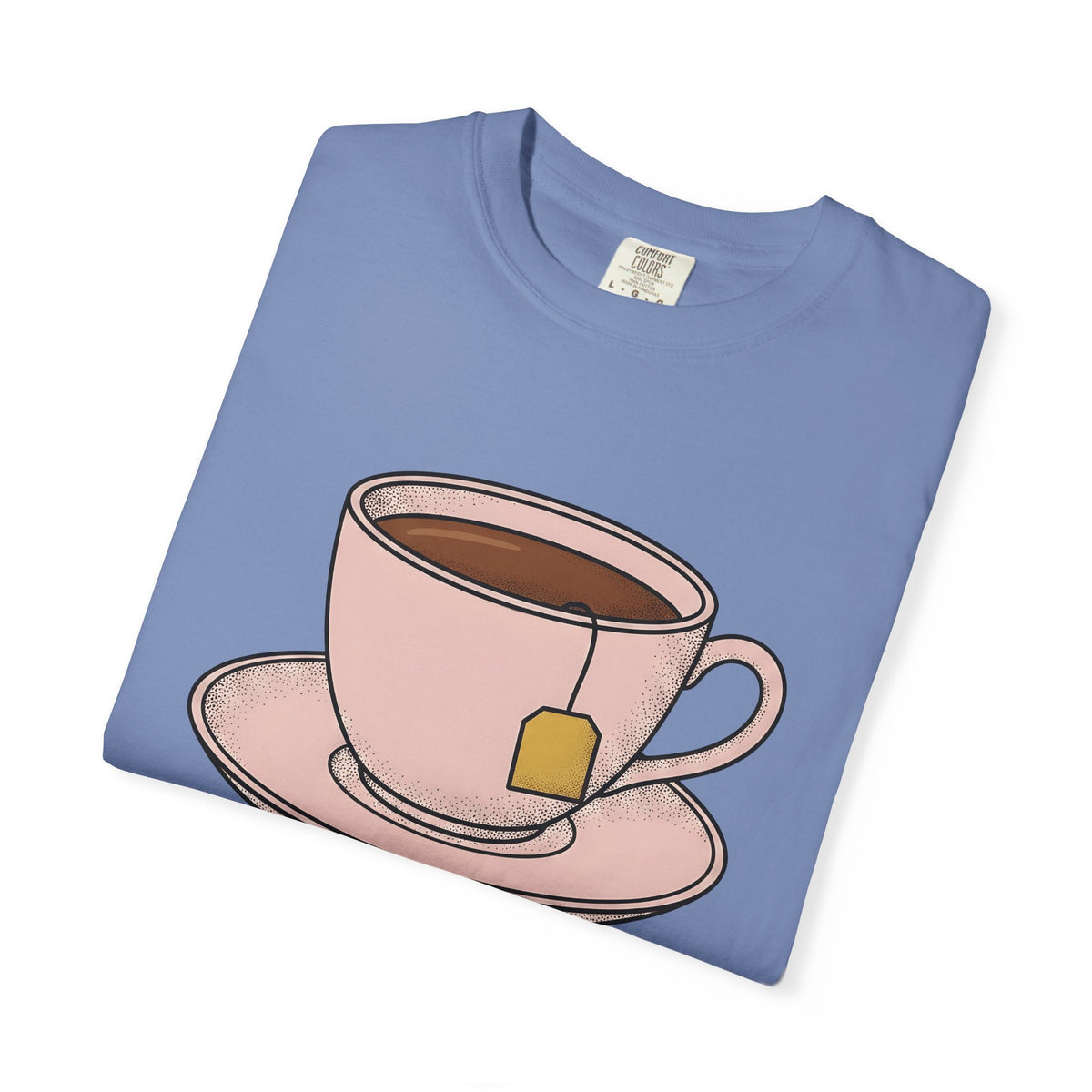 Tea Cup T-Shirt Drinks Foodie Gift Women Hand Drawn T-Shirt Teacup T-Shirt Beverage Fan Illustrated T-Shirt Food Graphic Minimalist Tea T-Shirt T-Shirt