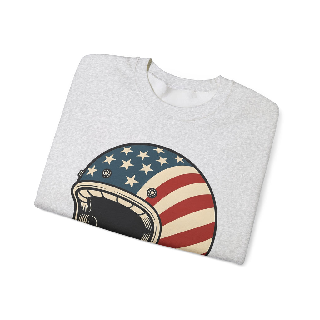 Us Flag Helmet Sweatshirt 4th Of July Liberty Gift Women Retro Sweatshirt Helmet Sweatshirt Patriot Fan Vintage Sweatshirt Retro Graphic Sweatshirt Vintage Star