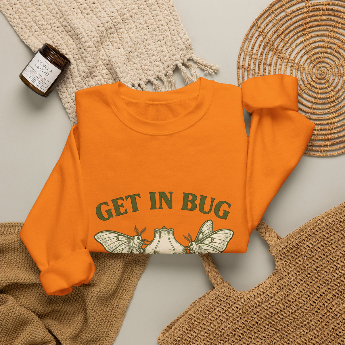 Moth Lantern Sweatshirt Vintage Critter Gift Women Retro Sweatshirt Lantern Sweatshirt Antique Fan Vintage Sweatshirt Creature Graphic Line Art Old-Fashioned