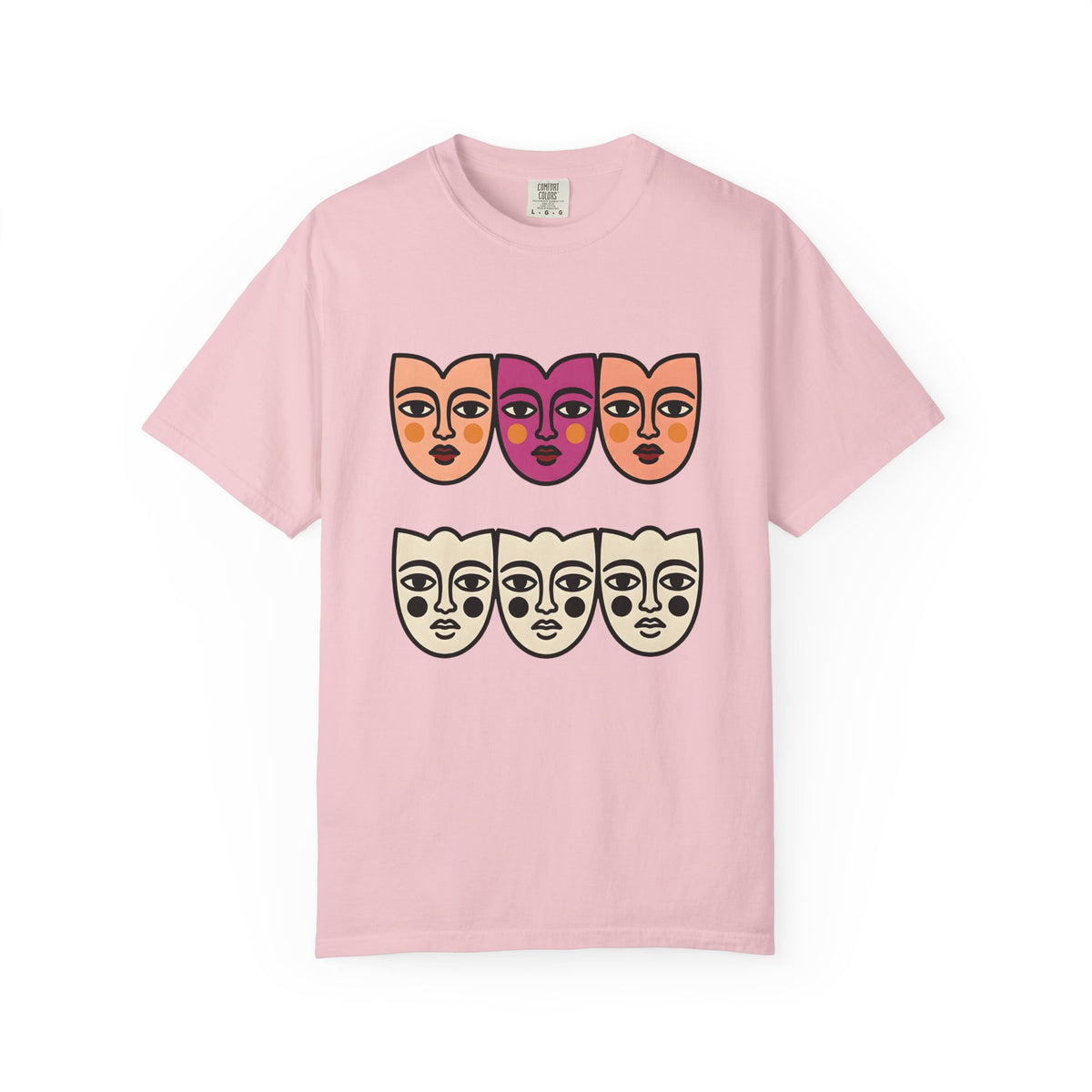 Abstract Faces T-Shirt Abstract Art Gift Women Modern T-Shirt Faces T-Shirt Art Fan Contemporary T-Shirt Artistic Graphic Minimal Bold Outlines