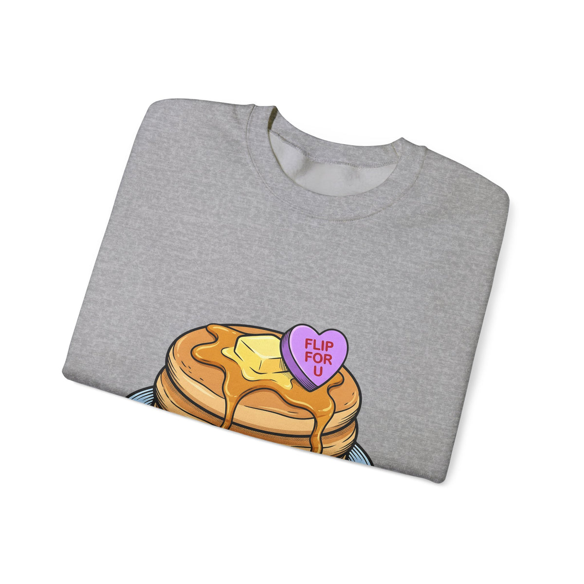Pancakes Pile Sweatshirt Desserts Brunch Gift Women Comic Sweatshirt Pancake Stack Sweatshirt Sweets Fan Cartoon Sweatshirt Breakfast Graphic Design Graphic