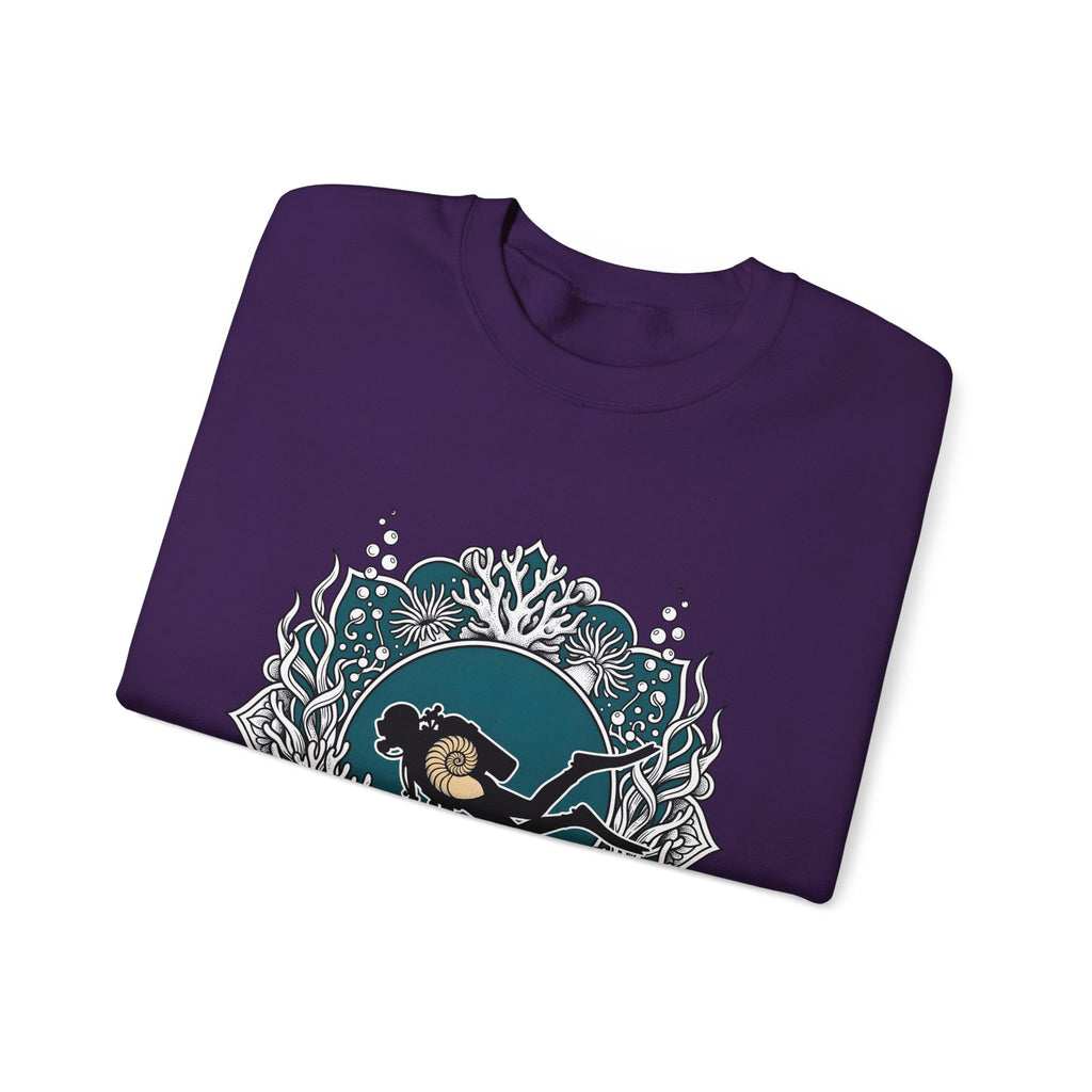 Scuba Diver Sweatshirt Sports Sea Gift Women Bohemian Sweatshirt Snorkeler Sweatshirt Athlete Fan Ocean Graphic Sweatshirt Retro Reef Sweatshirt