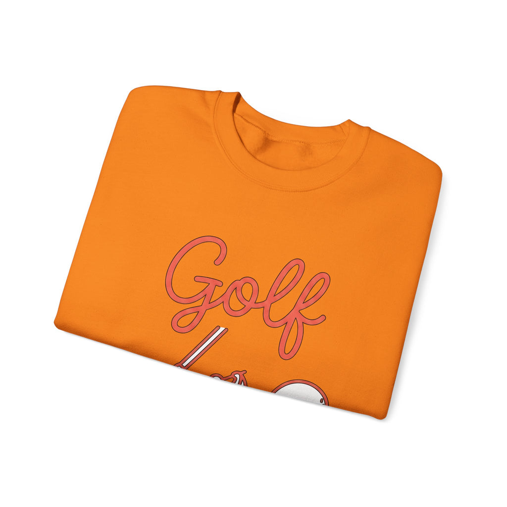 Golf Athlete Sweatshirt Golf Pastime Gift Women Simple Design Sweatshirt Golfer Sweatshirt Golfing Enthusiast Minimalist Sweatshirt Leisure Graphic Outline